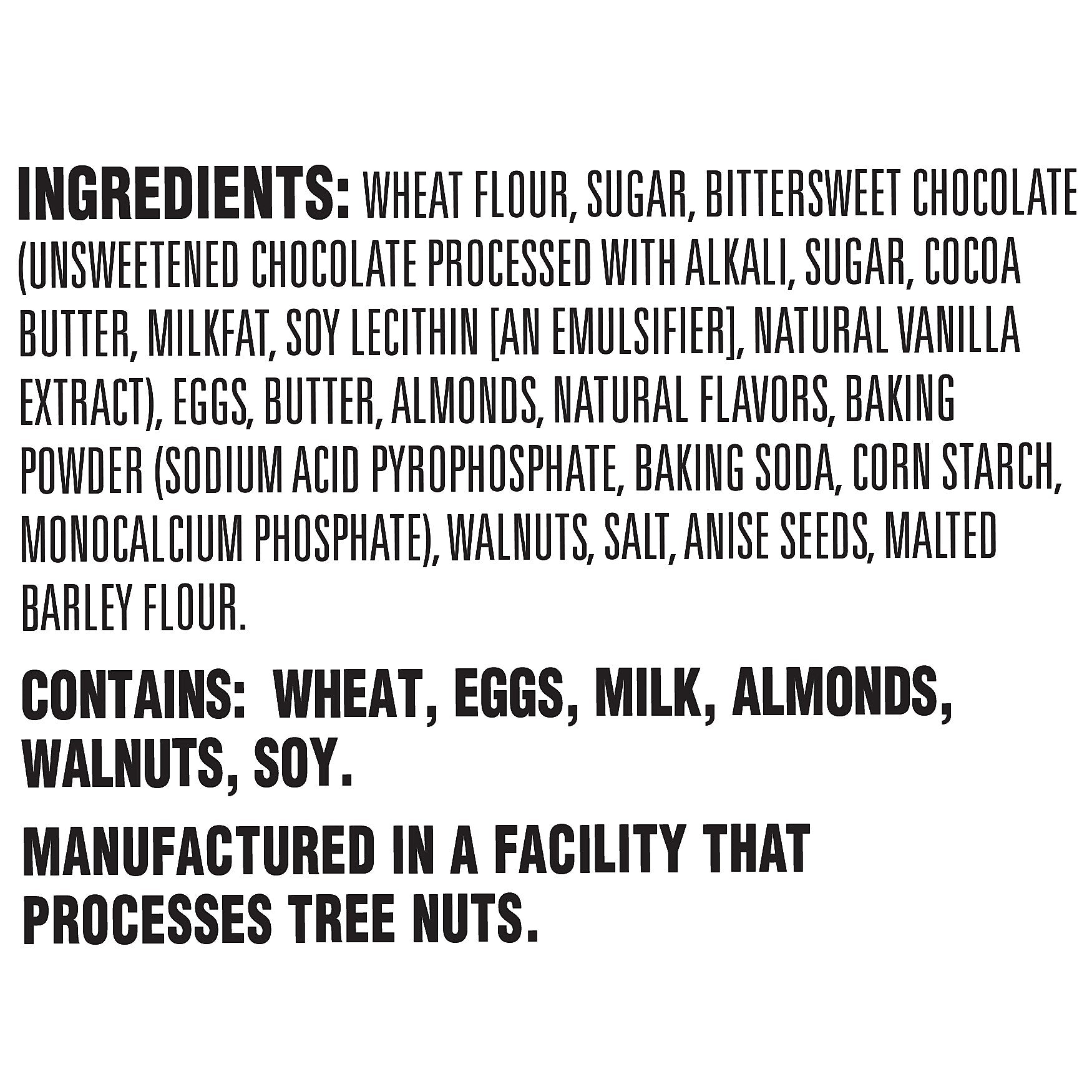 Nonni's Dark Chocolate Biscotti, 21.5 oz.,