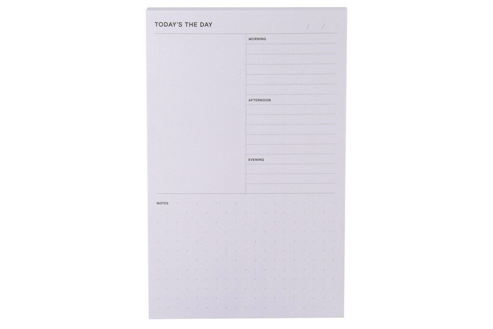 Noted by Post-it® Brand, Grey Daily Planner Pad, 4.9