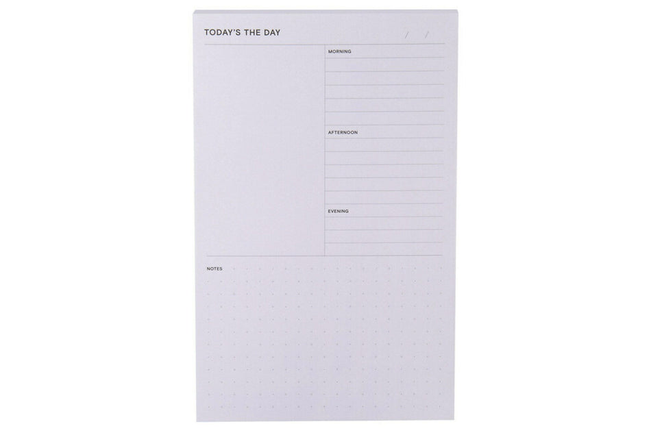 Noted by Post-it® Brand, Grey Daily Planner Pad, 4.9" x 7.7", 100 Sheets/Pad, 1 Pad/Pack