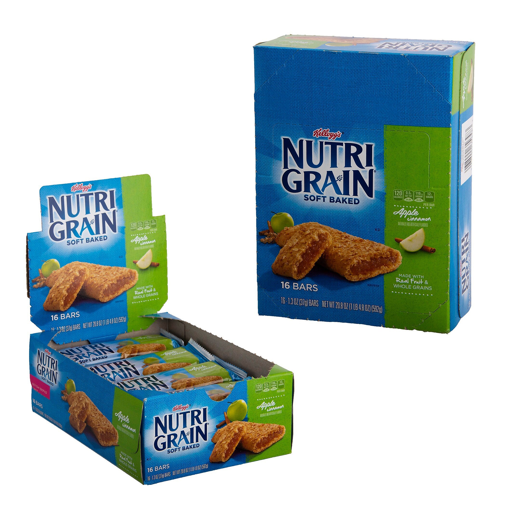 Nutri-Grain Apple Cinnamon Breakfast Bar, 1.3 oz., 16 Bars/Box
