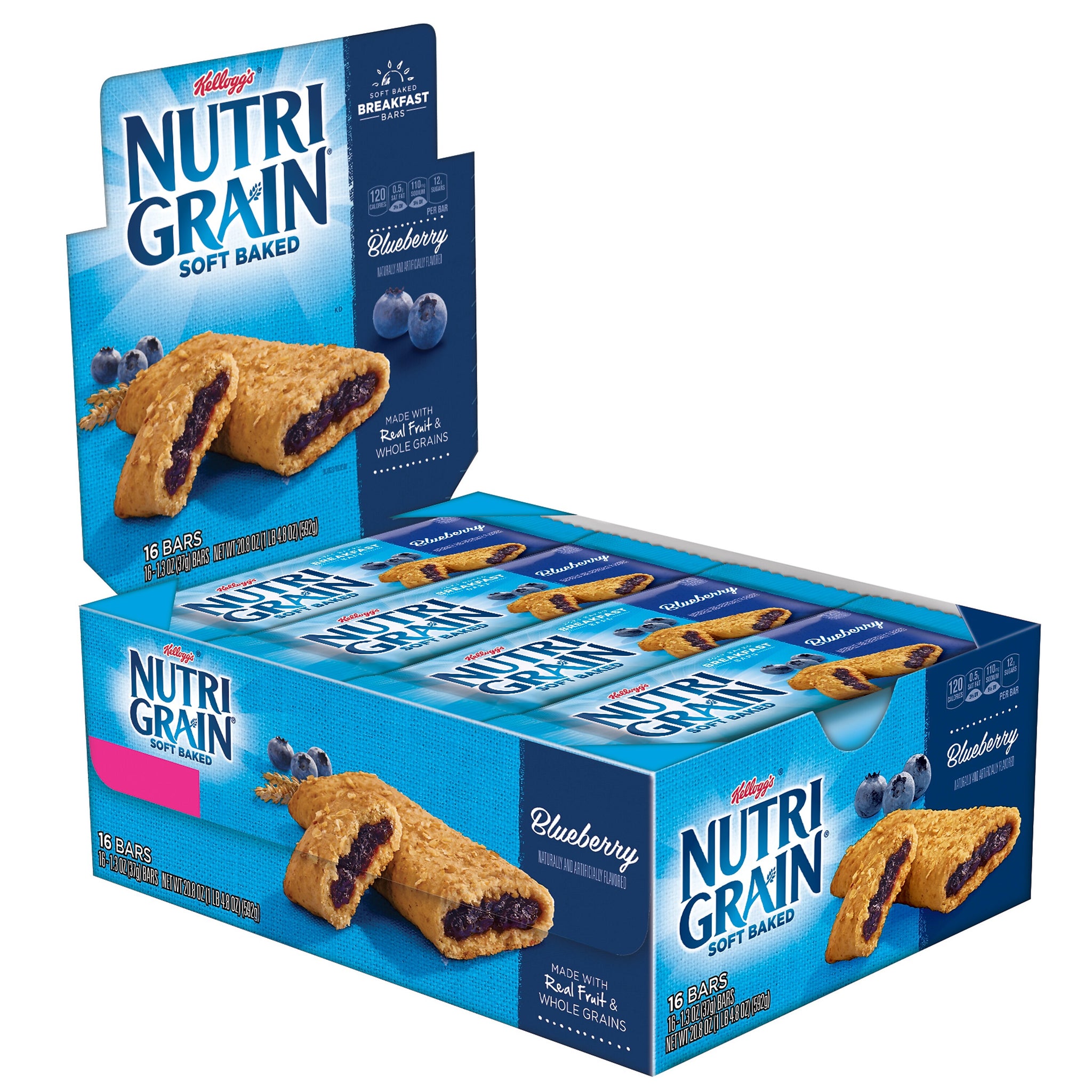 Nutri-Grain Blueberry Breakfast Bar, 1.3 oz., 16 Bars/Box