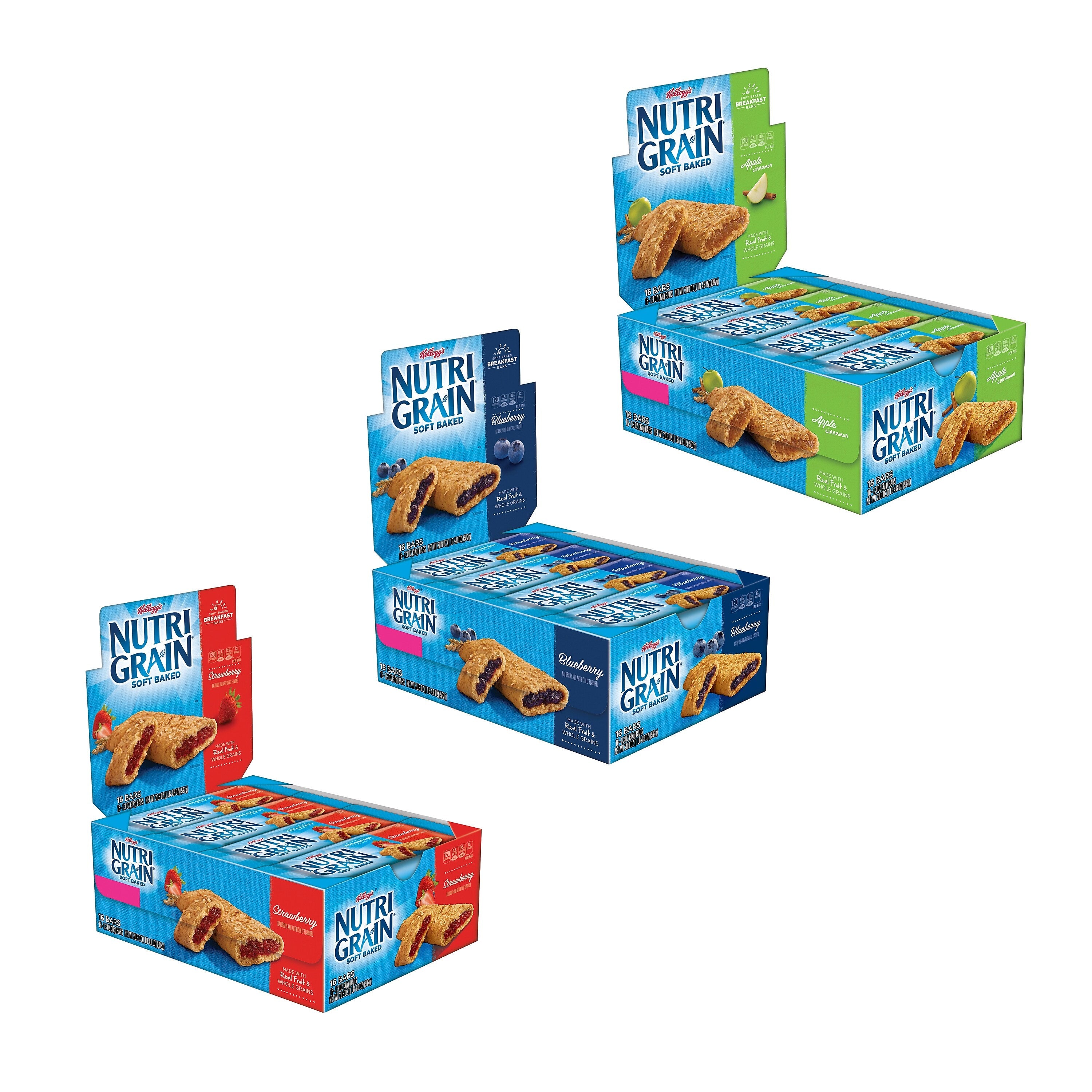 Nutri-Grain Breakfast Bar Variety Pack, 1.3 oz., 48 Bars/Box