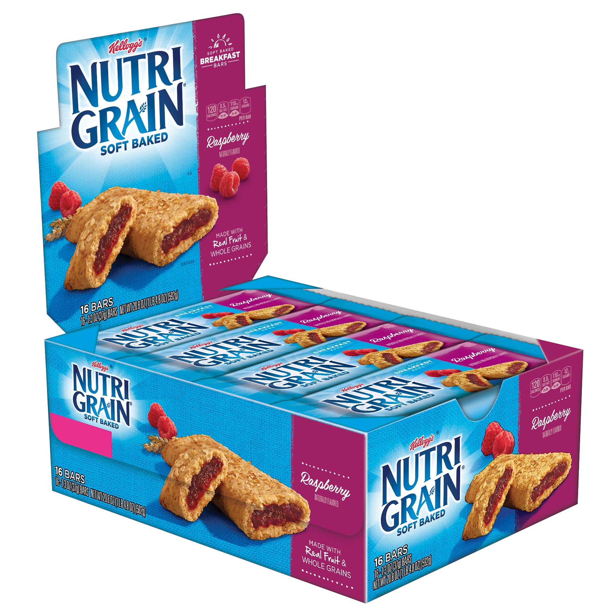Nutri-Grain Raspberry Breakfast Bar, 1.3 oz., 16 Bars/Box