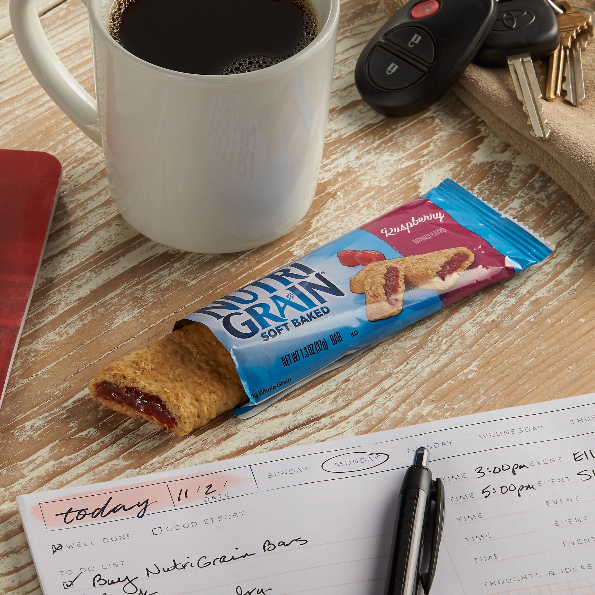 Nutri-Grain Raspberry Breakfast Bar, 1.3 oz., 16 Bars/Box