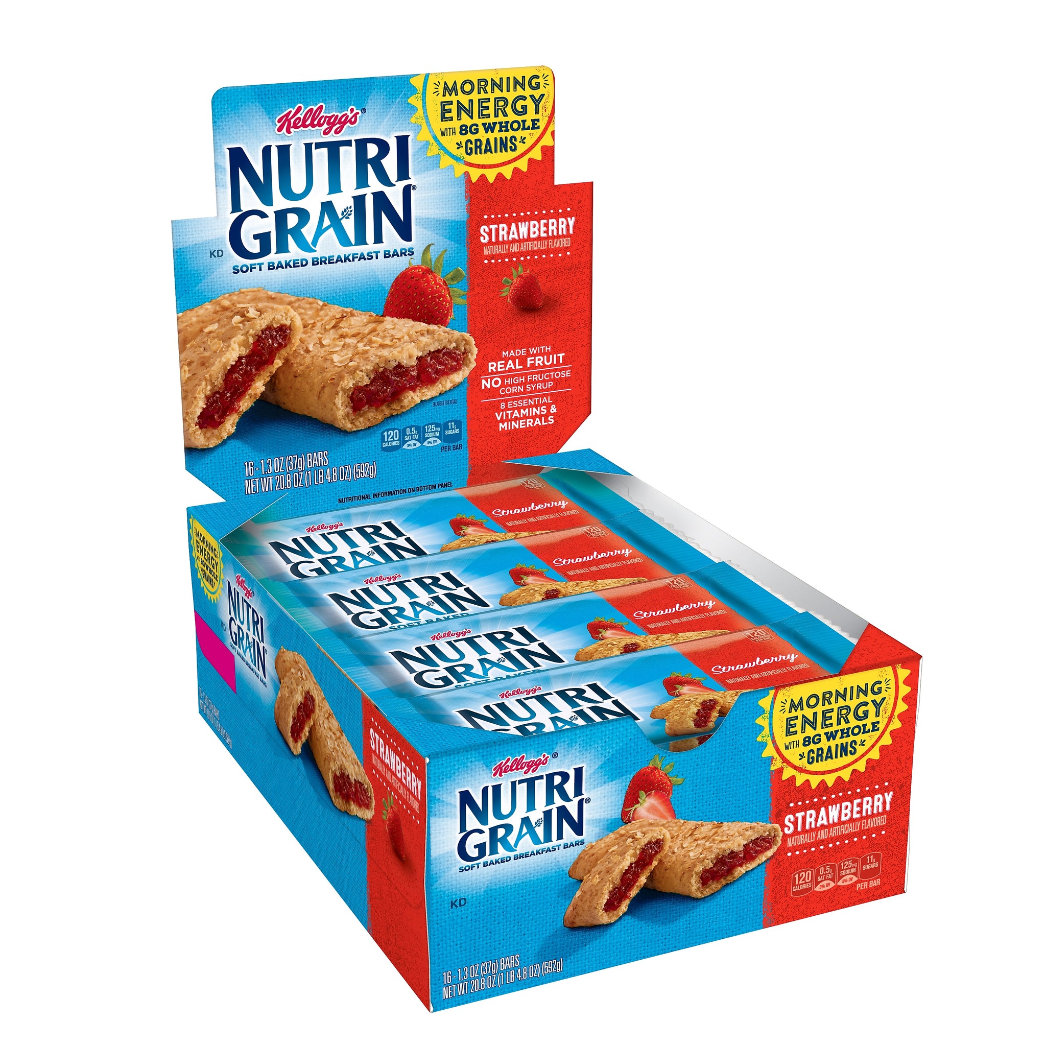 Nutri-Grain Strawberry Breakfast Bar, 1.3 oz., 16 Bars/Box