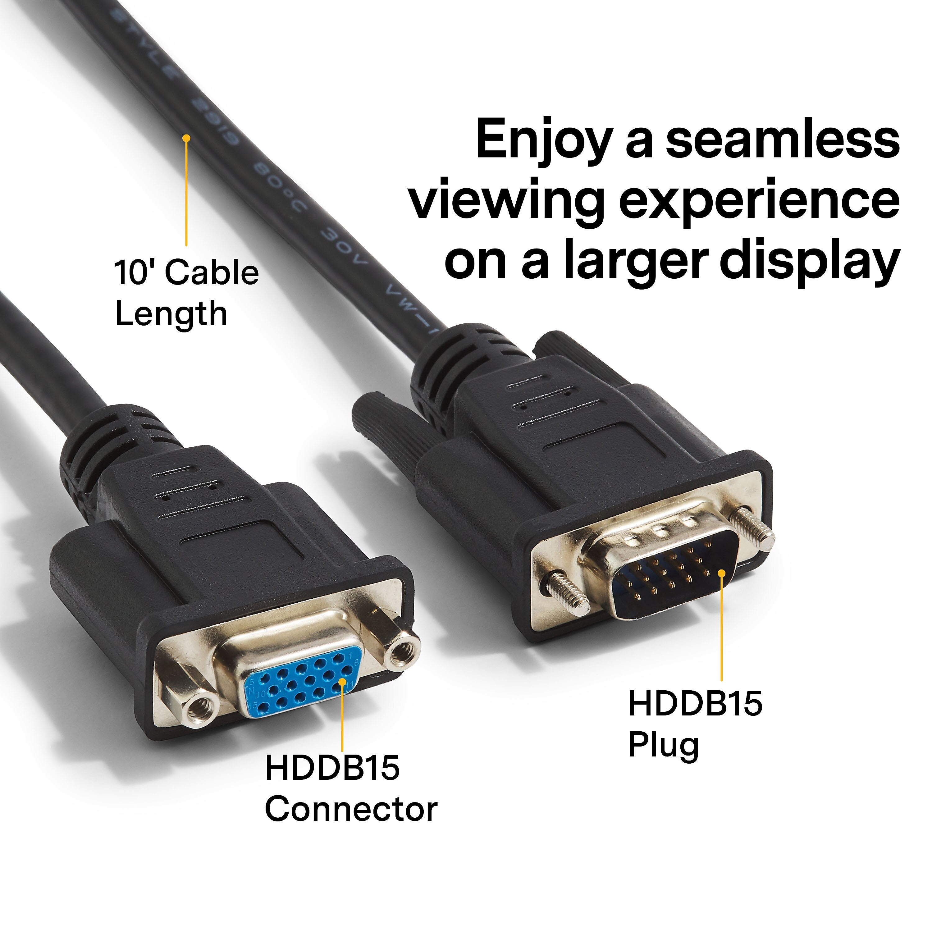 NXT Technologies™ 10' VGA/SVGA Cable, Black