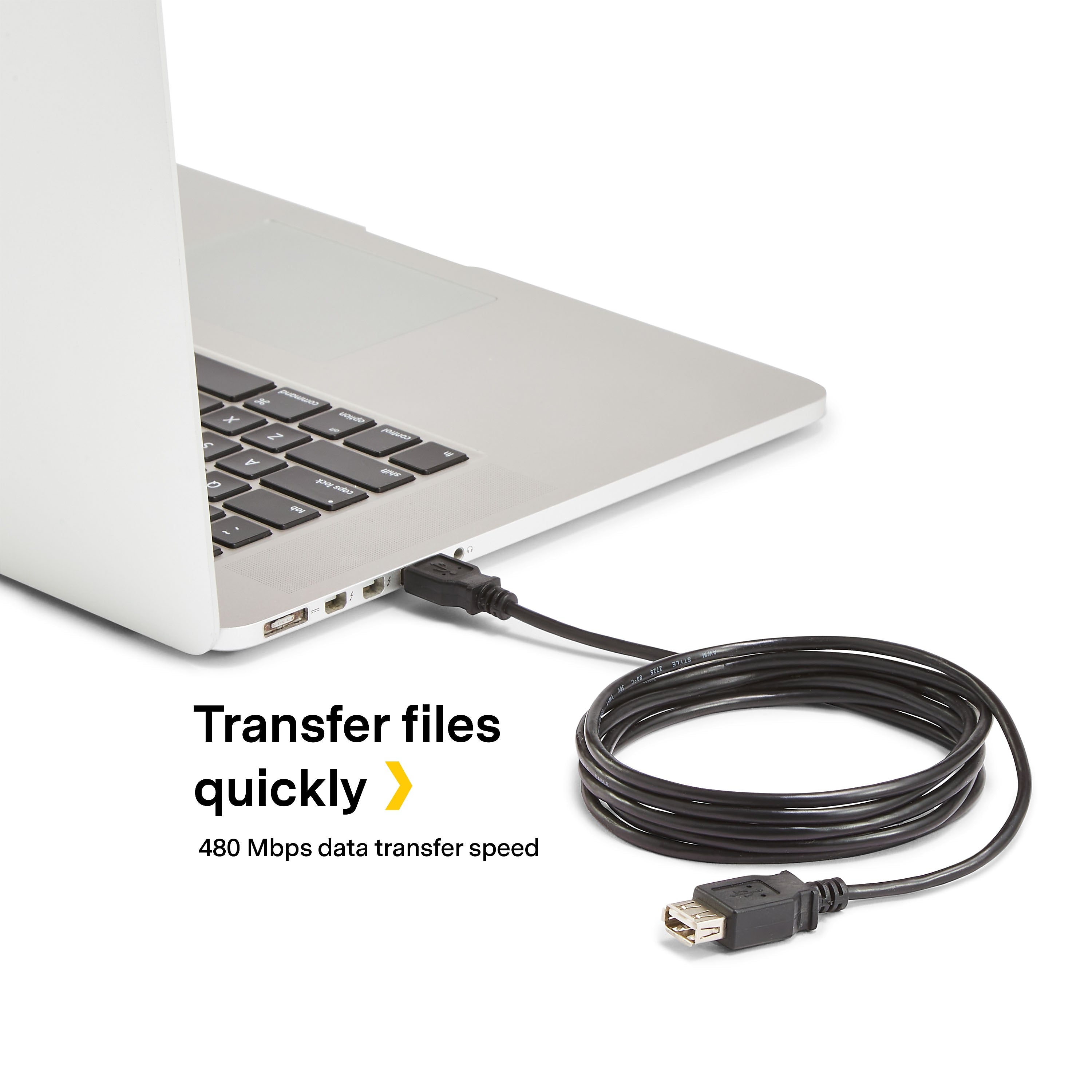 NXT Technologies™ 15' USB A Male/A Female, Black