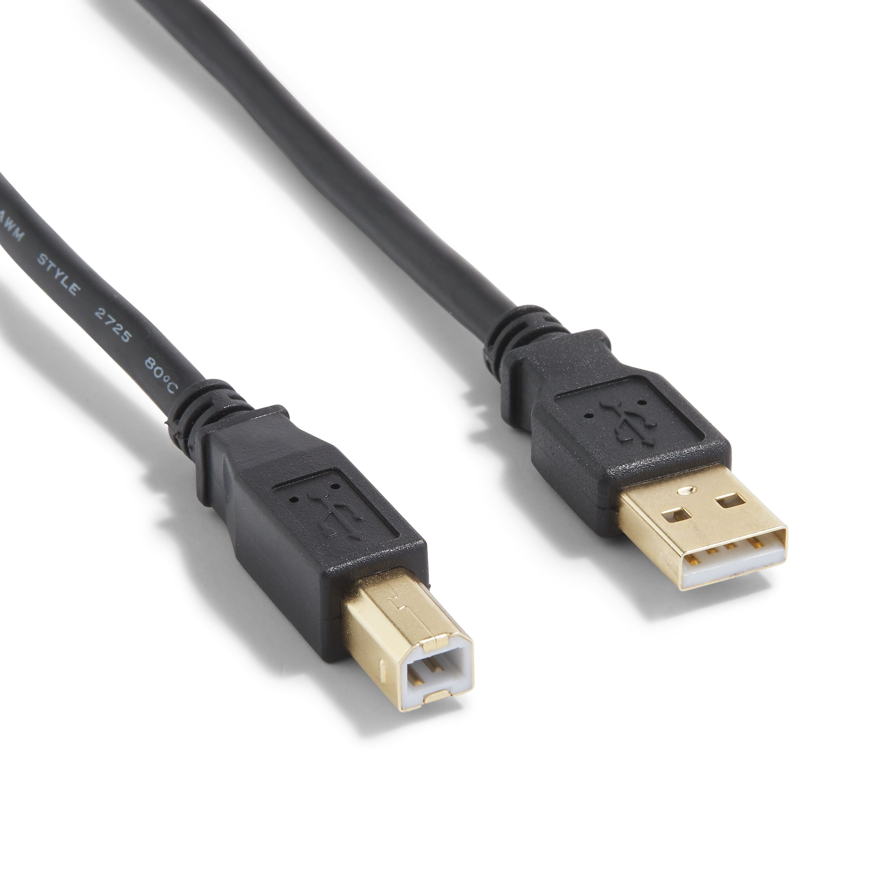 NXT Technologies™ 16' USB B to USB A Cable, Male to Male, Black