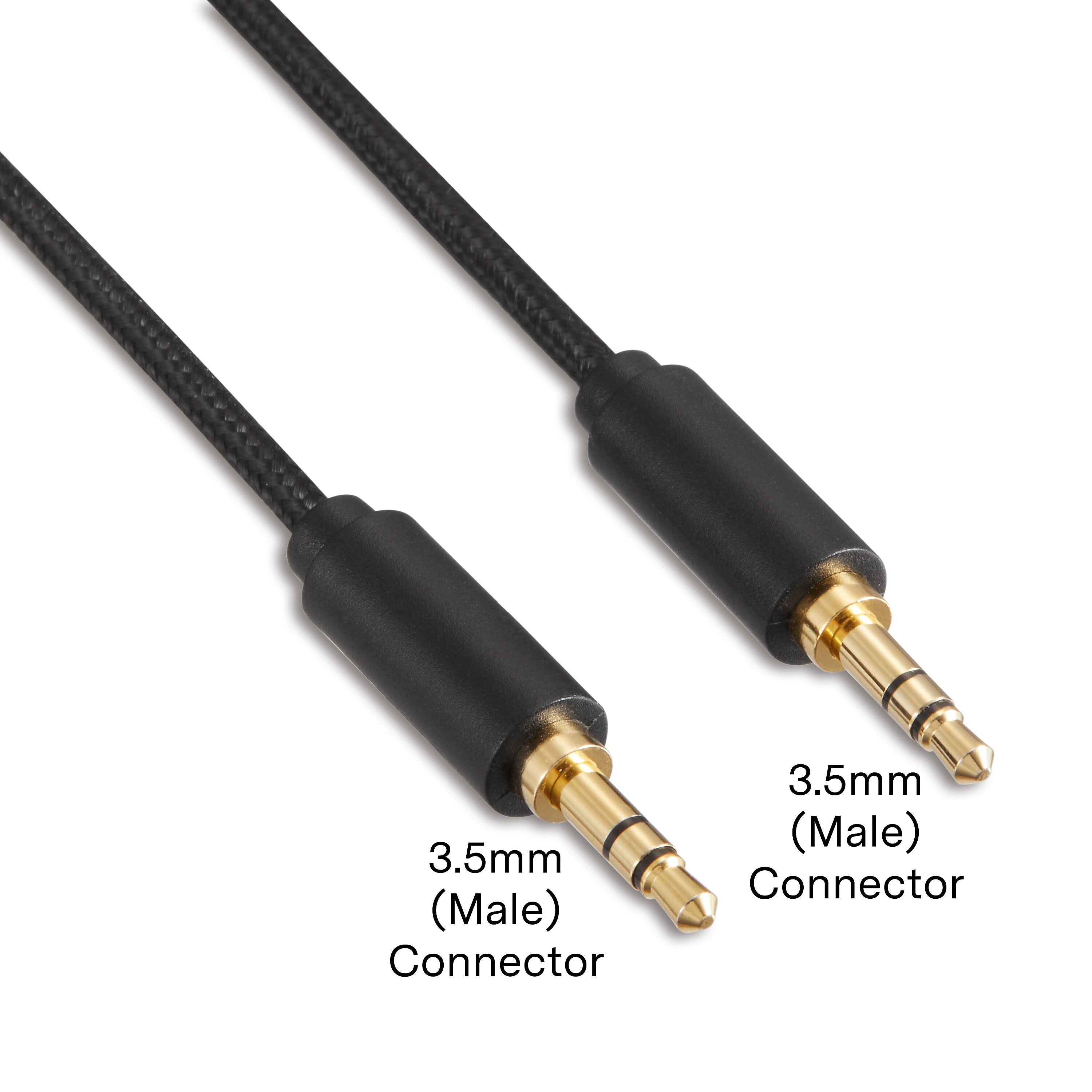 NXT Technologies™ 4 ft. 3.5mm to 3.5mm Audio Cable, Male-Male, Black