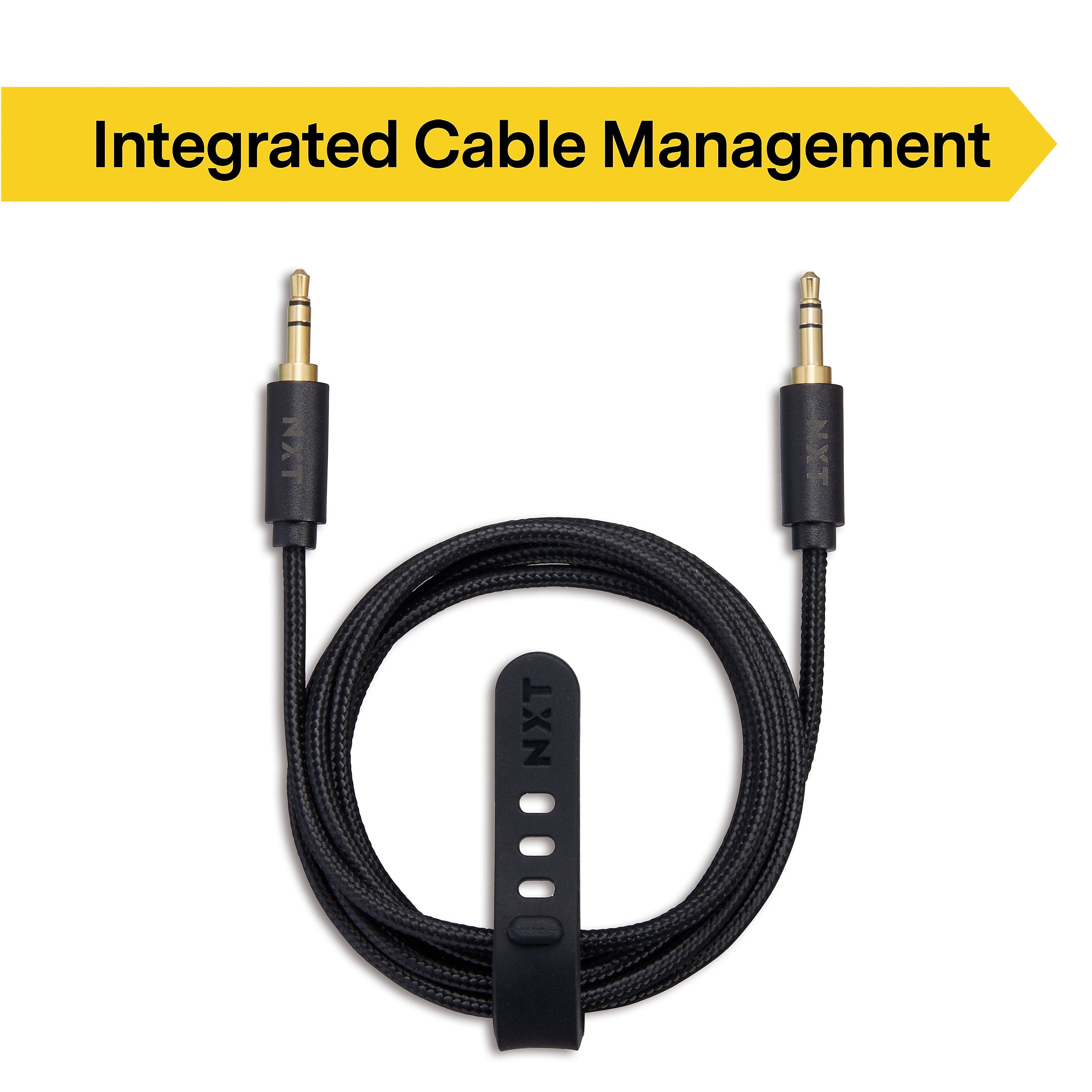 NXT Technologies™ 4 ft. 3.5mm to 3.5mm Audio Cable, Male-Male, Black