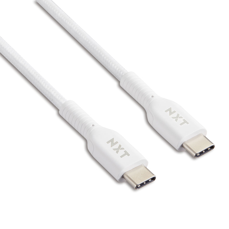 NXT Technologies™ 6 Ft. Braided USB-C Cable, White