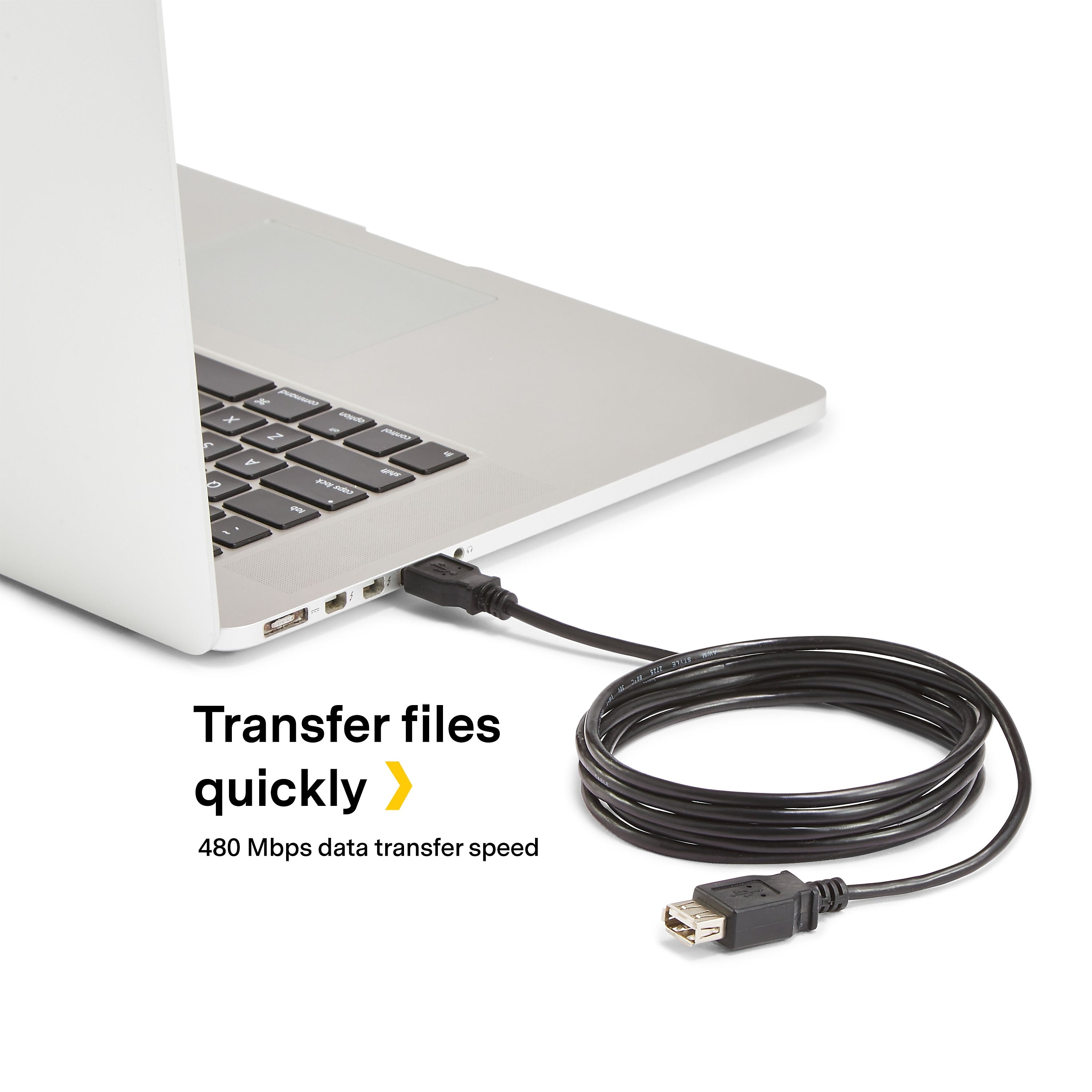 NXT Technologies™ 6' USB A Male/A Female, Black