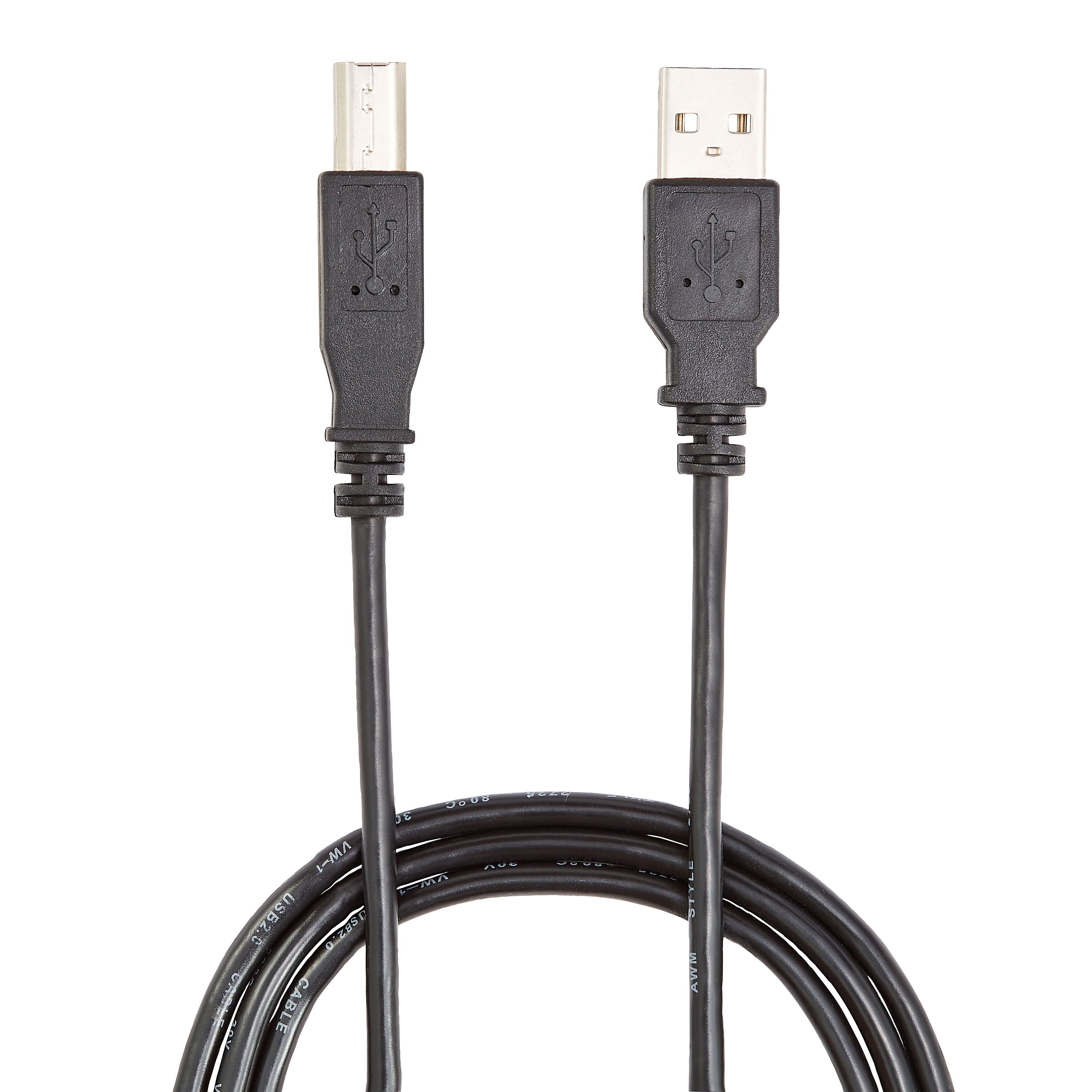 NXT Technologies™ 6' USB A Male/B Male, Black