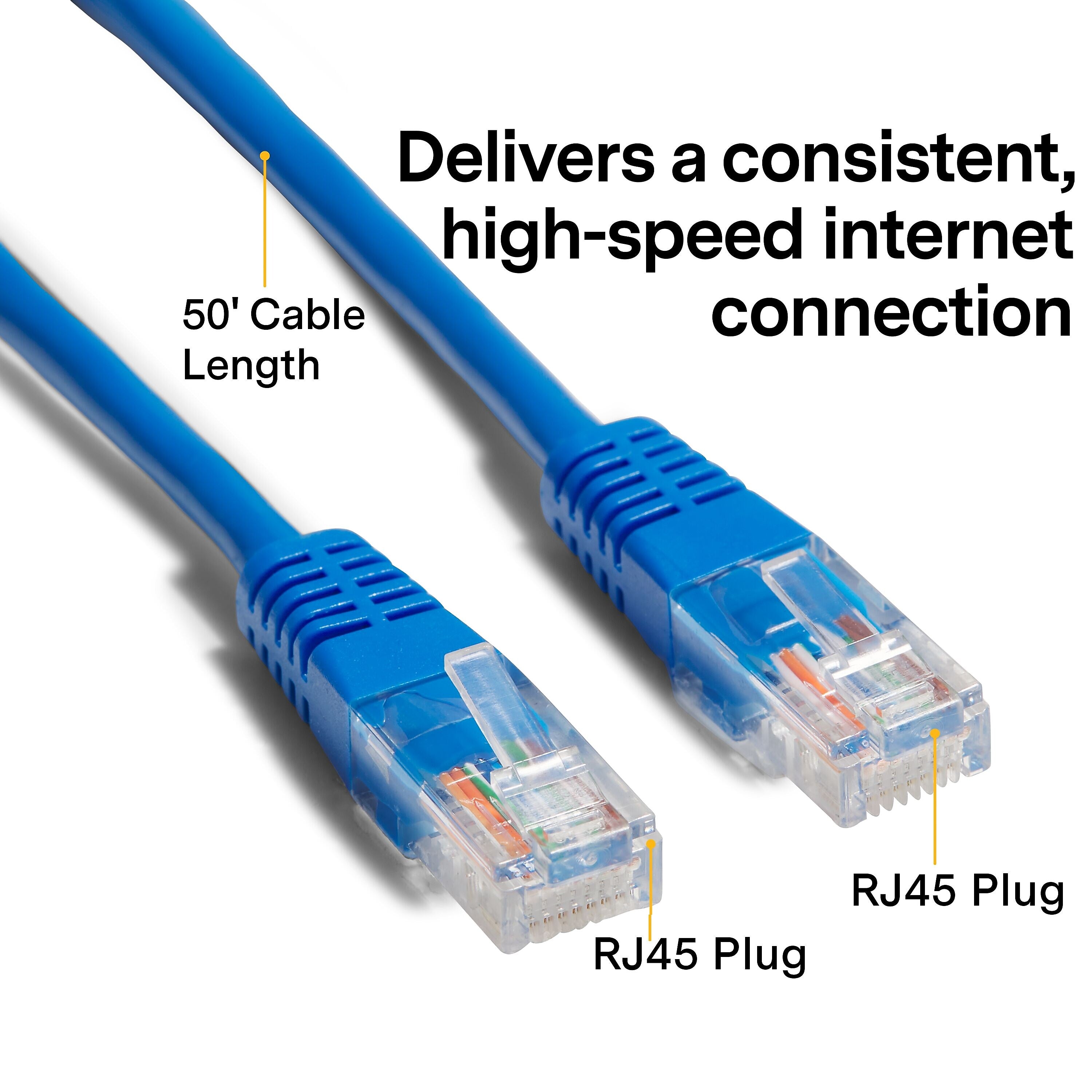 NXT Technologies™ NX29775 50' CAT-5e Cable, Blue