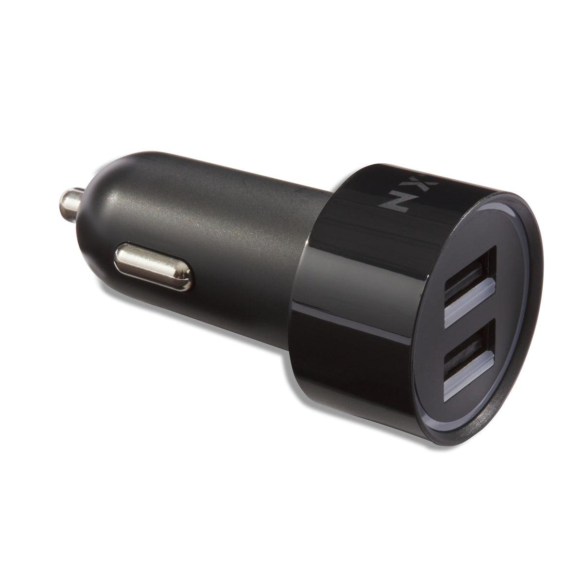 NXT Technologies™ Universal 2 USB Port Car Charger, Black