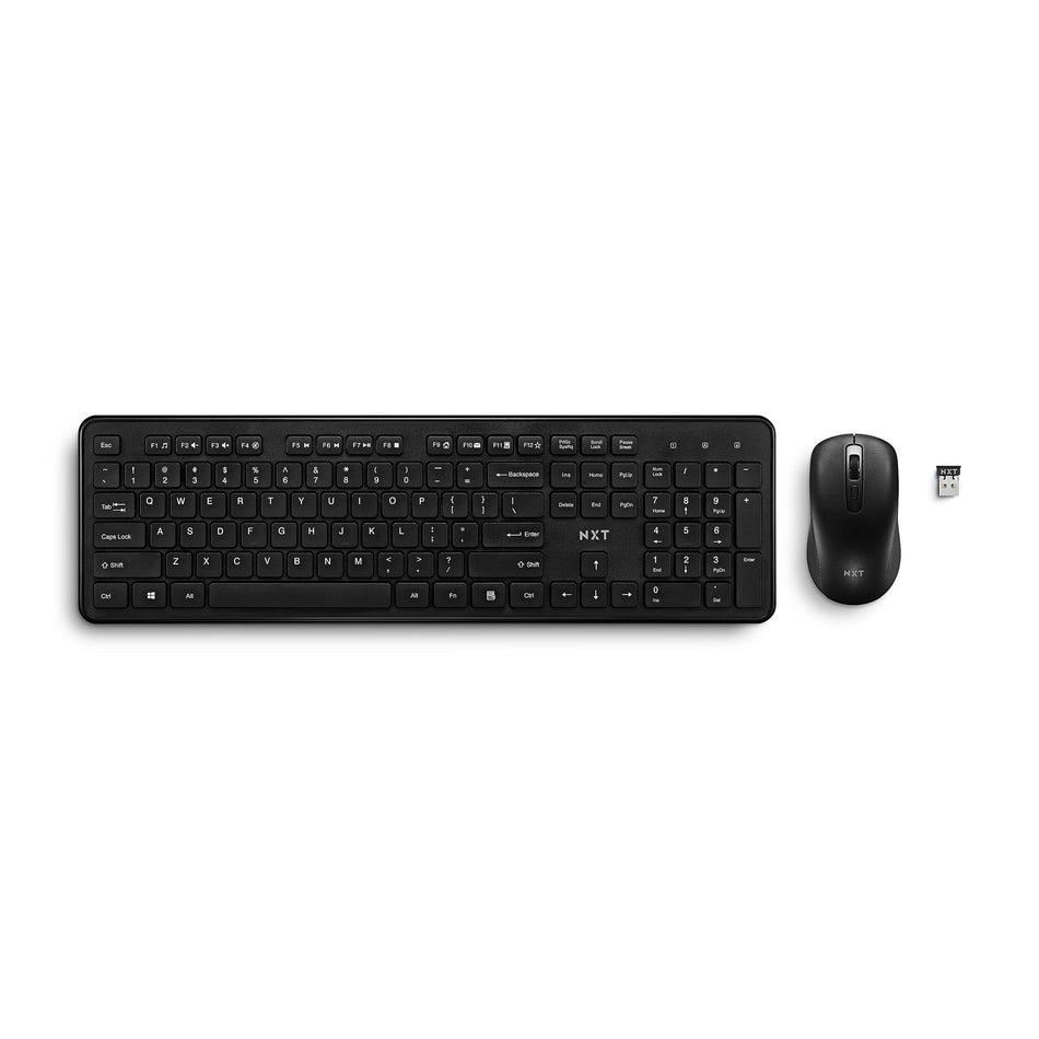 NXT Technologies™ Wireless Keyboard and Optical Mouse Combo, Black