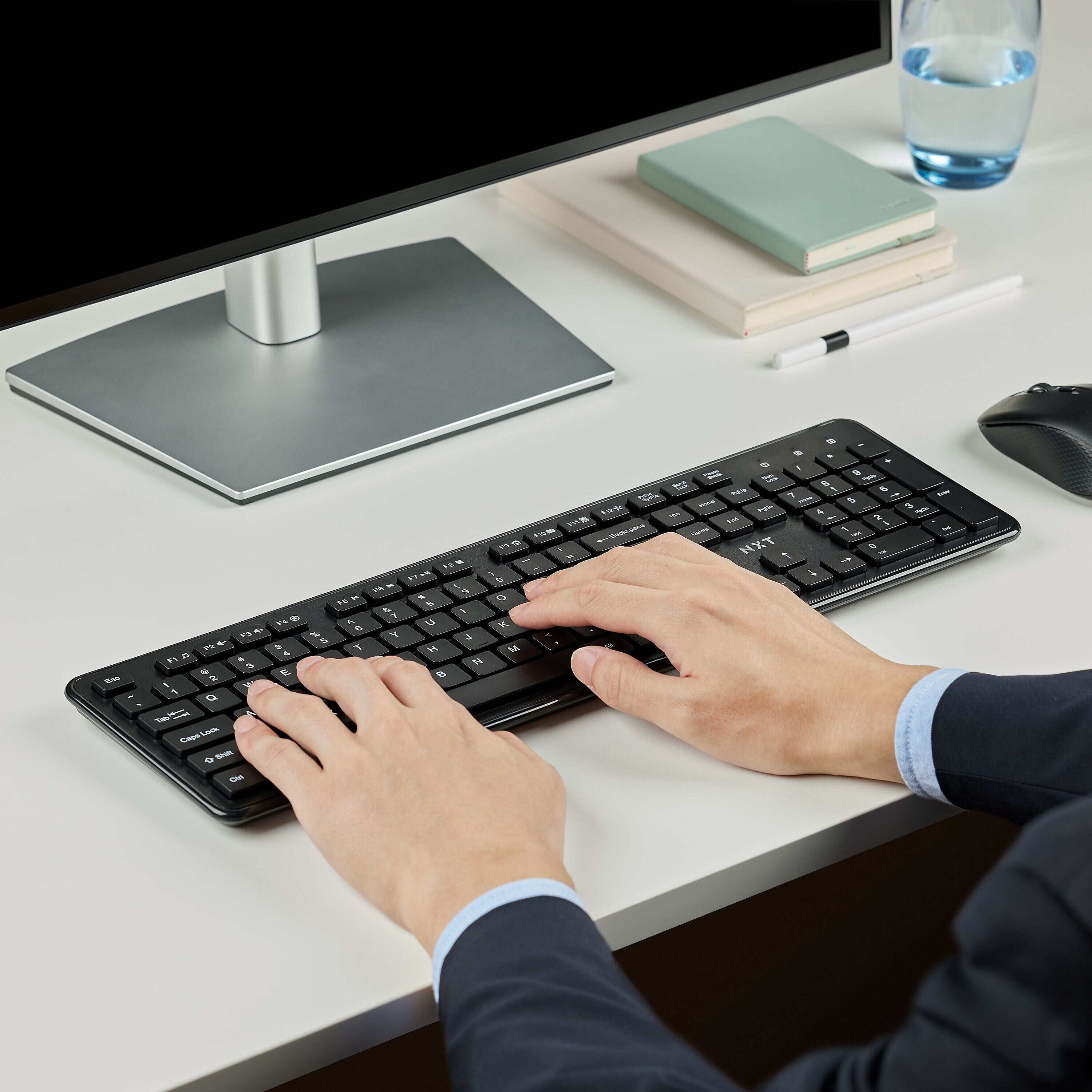 NXT Technologies™ Wireless Keyboard and Optical Mouse Combo, Black