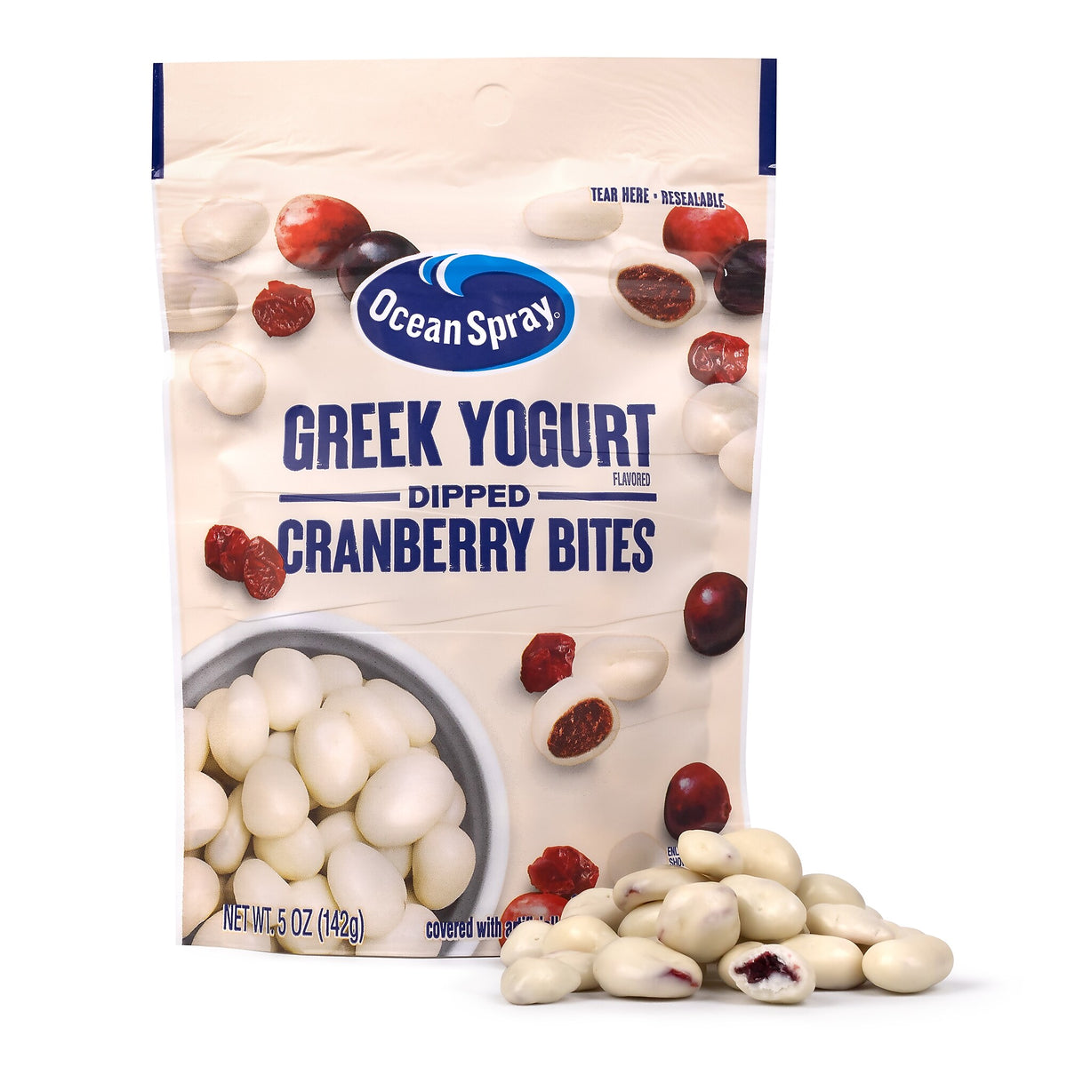 Ocean Spray Greek Yogurt Dipped Cranberry Bites, 5.0 oz, 12/Pack