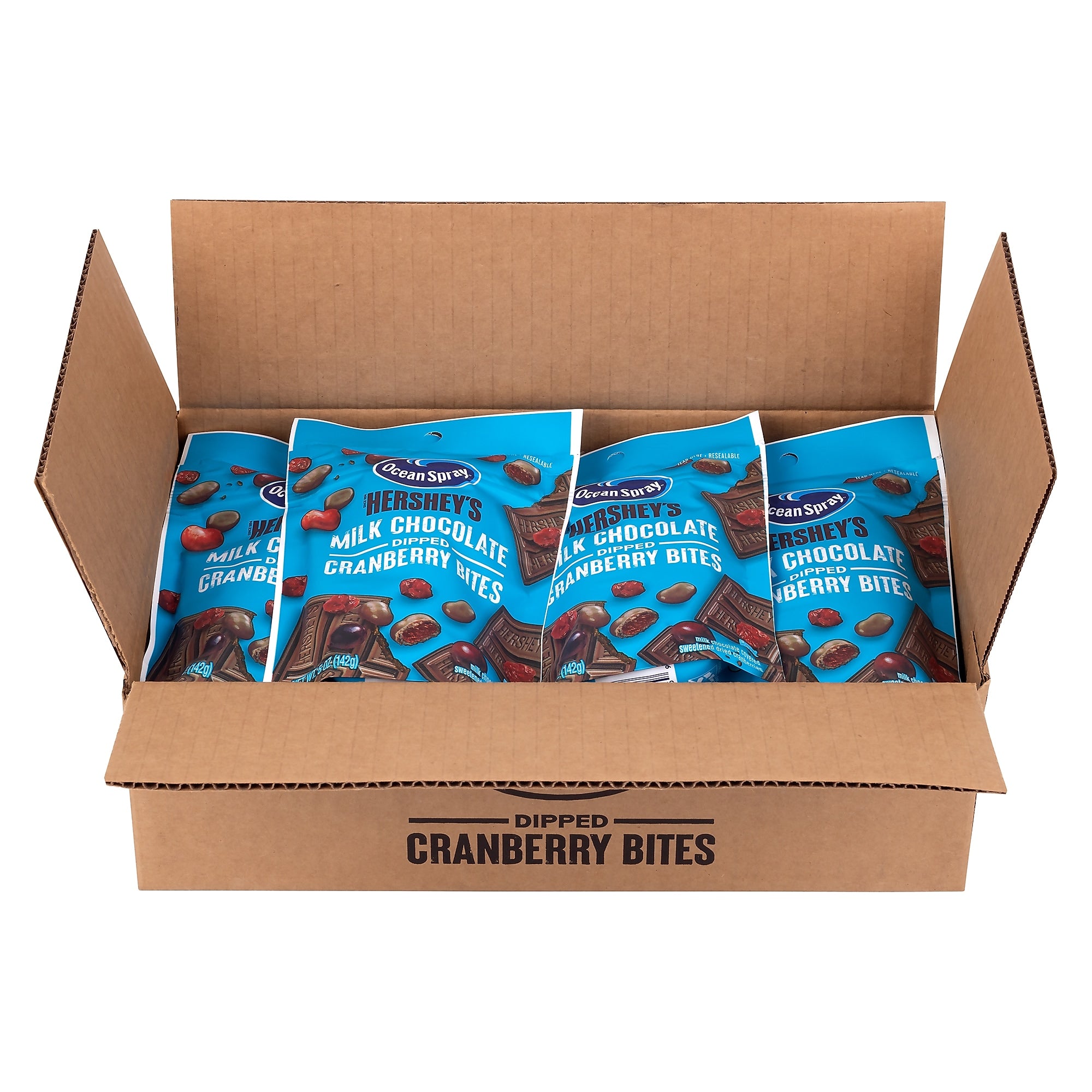 Ocean Spray/Hershey's Milk Choc Dipped Cranberry Bites, 5.0 oz, 12/Pack