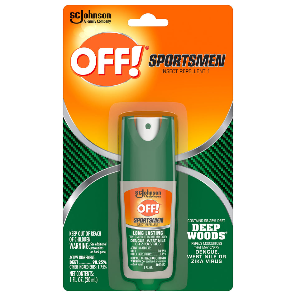 OFF! Deep Woods Sportsmen I Spray for Mosquitos, Odorless, 1 oz.