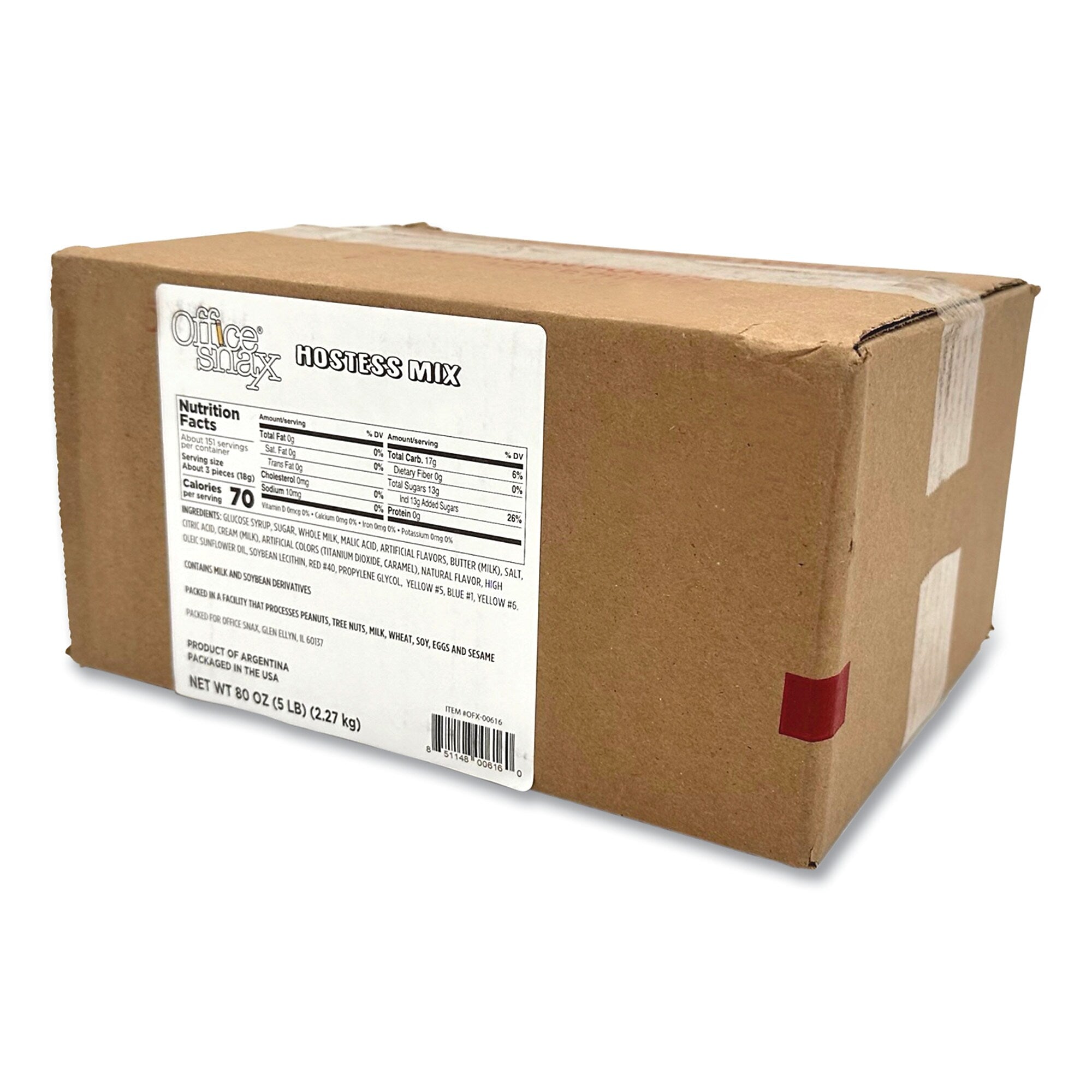 Office Snax Individually Wrapped Candy Assortments, Assorted Flavors, 5 lb Box