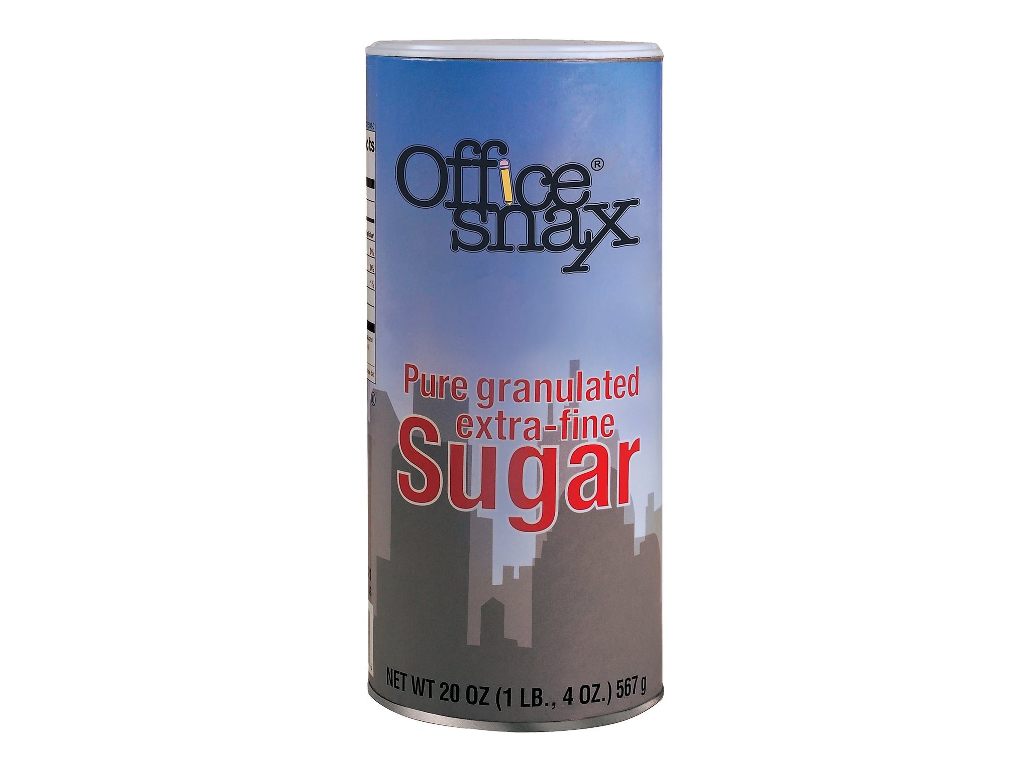 Office Snax Sugar, 24 Canisters/Carton