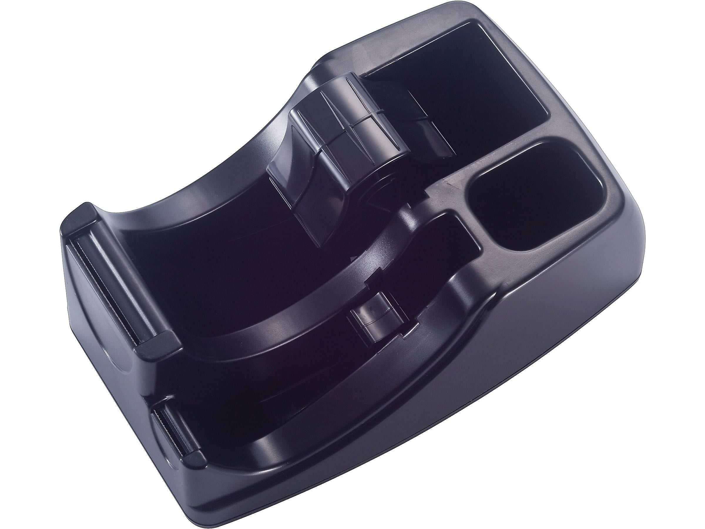 Officemate 2-in-1 Deluxe Desktop Tape Dispenser, Black