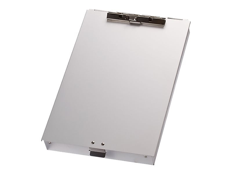 Officemate Aluminum Storage Clipboard, Silver