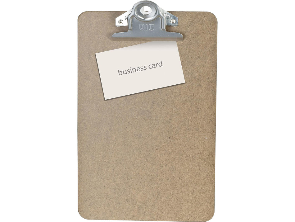 Officemate Hardboard Clipboard, Memo Size, Brown