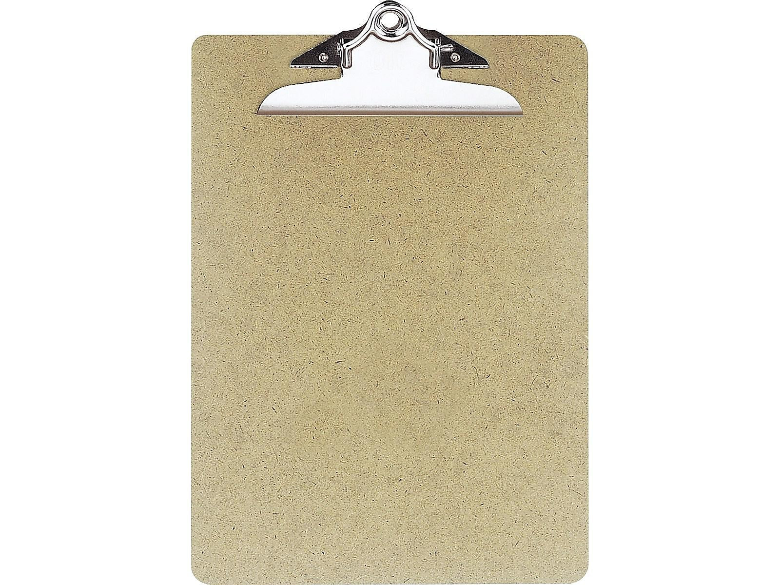Officemate Hardboard Clipboards,Letter Size, Brown, 3/Pack