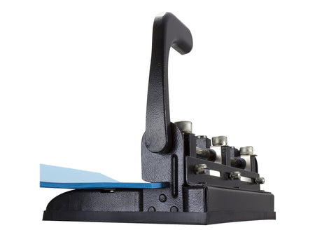 Officemate Heavy Duty Adjustable 2-3 Hole Punch with Lever Handle, 32 Sheet Capacity, Black