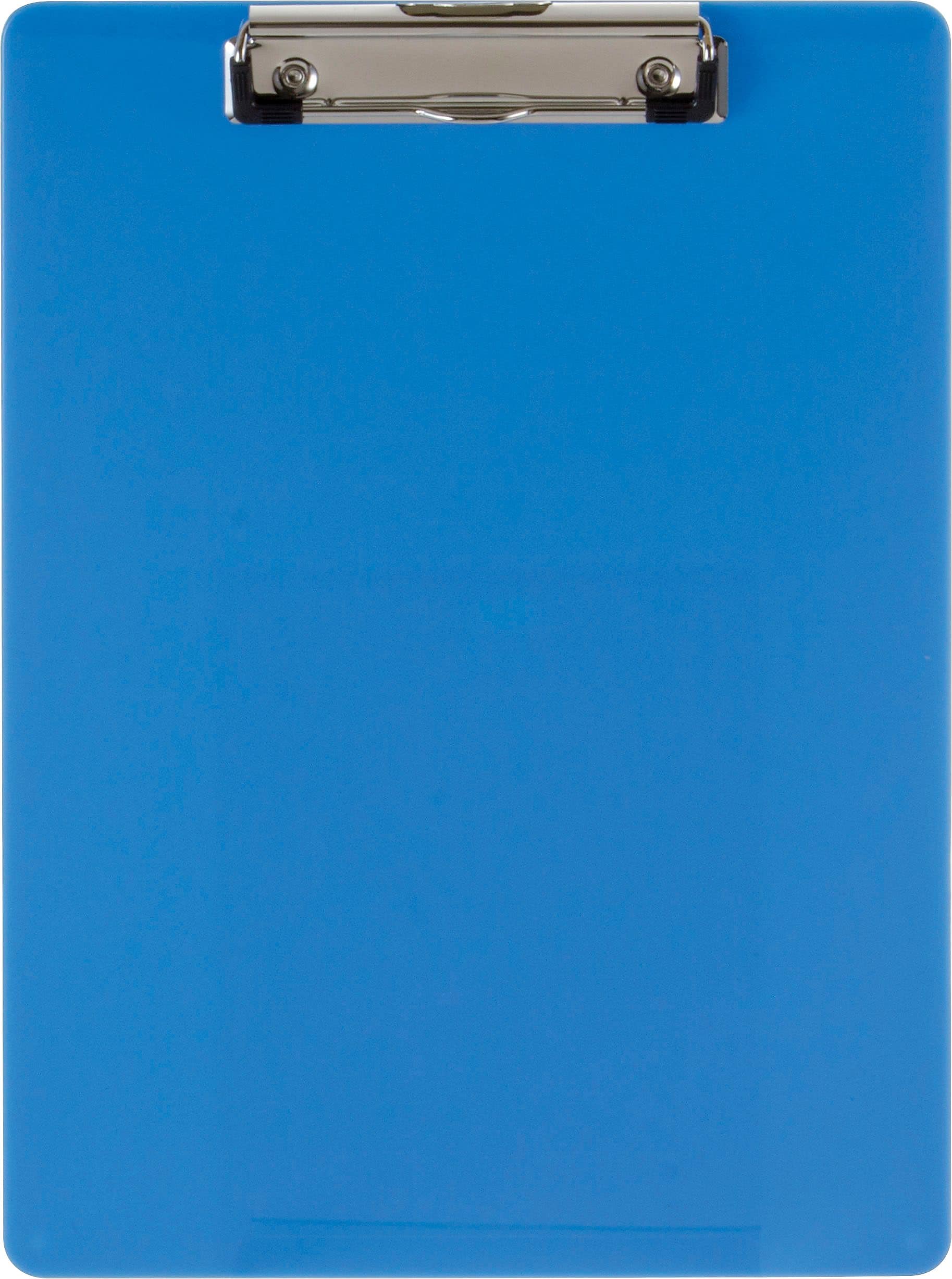 Officemate® Plastic Clipboard, Letter, Arctic Blue, 9