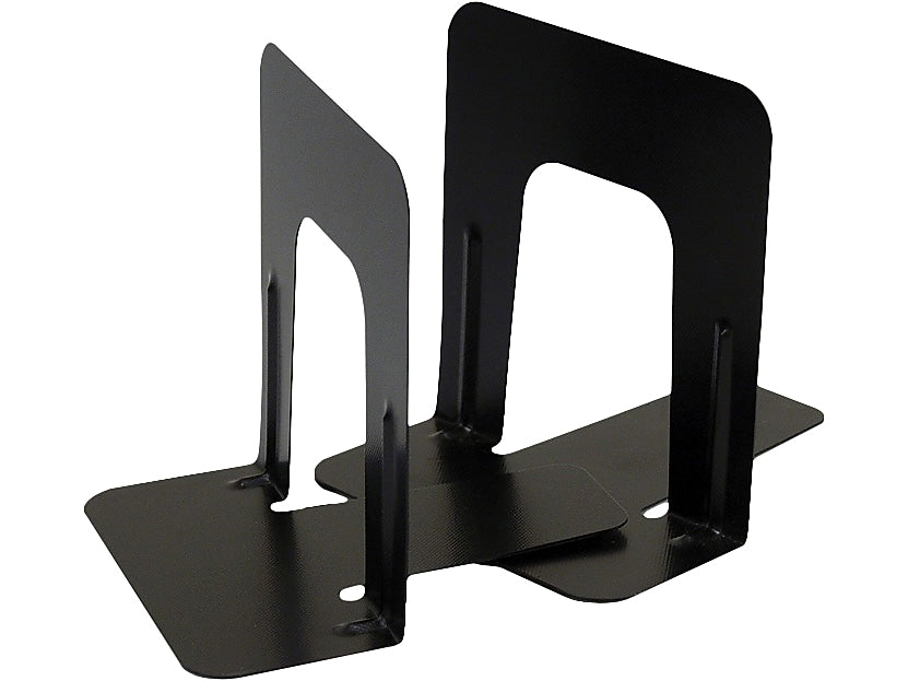 Officemate Steel Book Ends, 5"H, Black