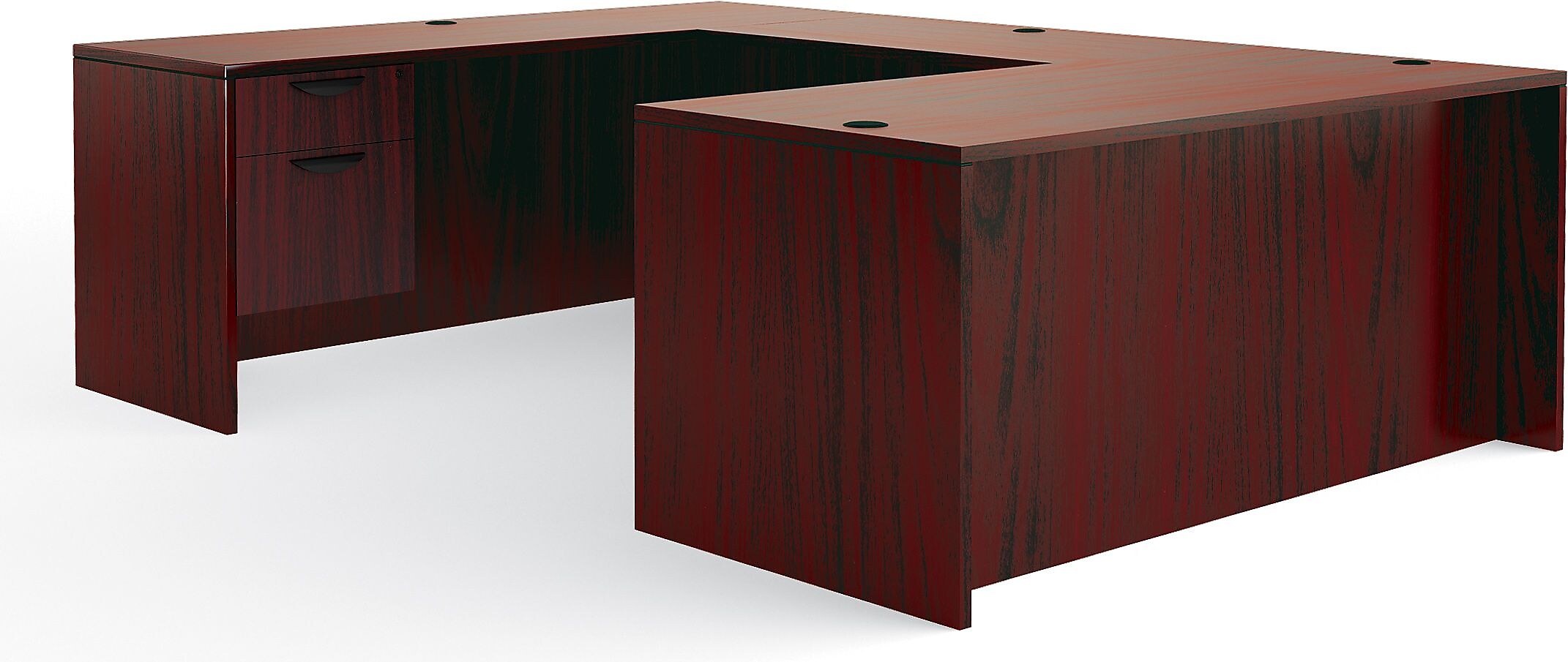 Offices to Go Superior Laminate Bundle 1, American Mahogany Laminate, 66"W x 96"L x 29.5"H