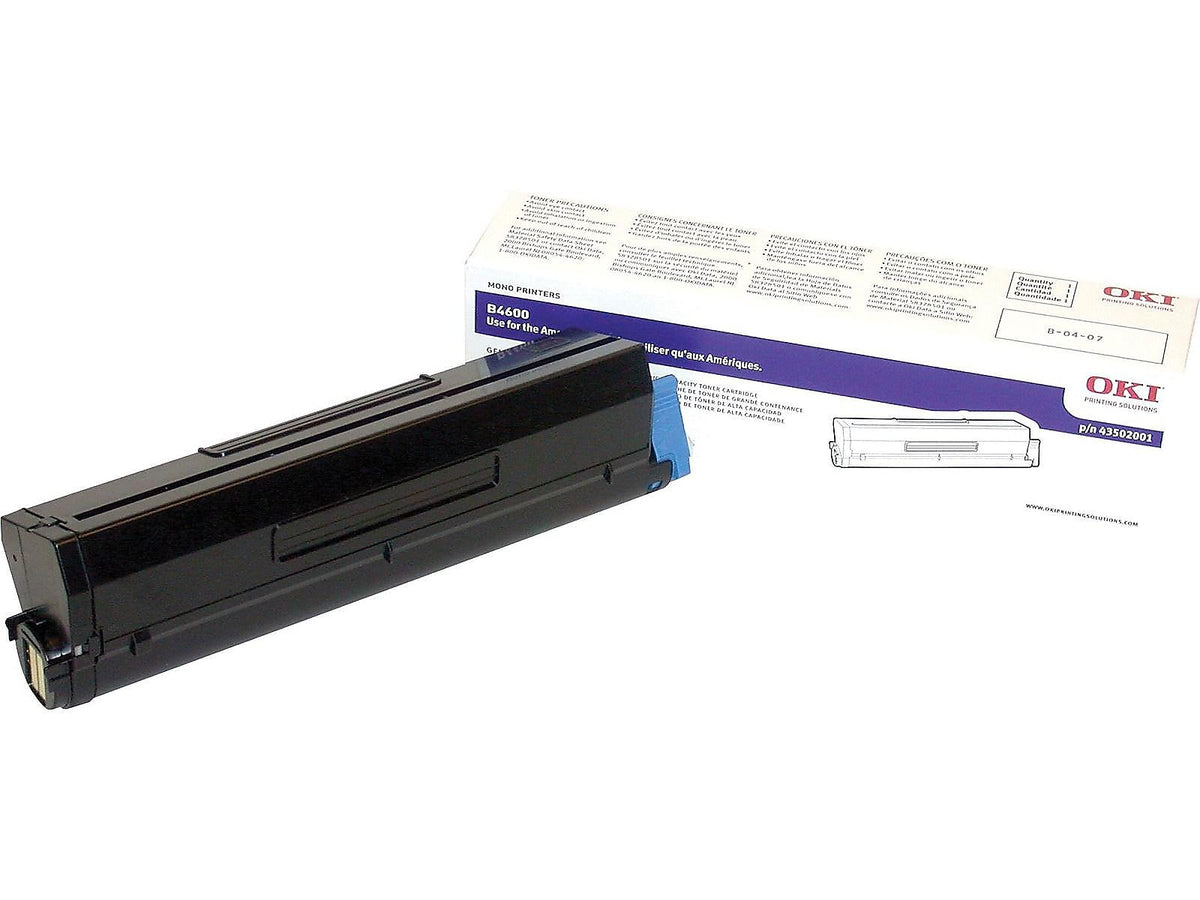 OKI 43502001 Black High Yield Toner Cartridge