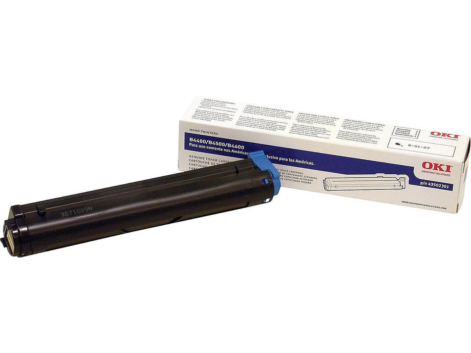 OKI 43502301 Black Standard Yield Toner Cartridge