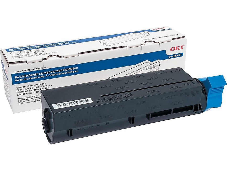 OKI 45807101 Black Standard Yield Toner Cartridge