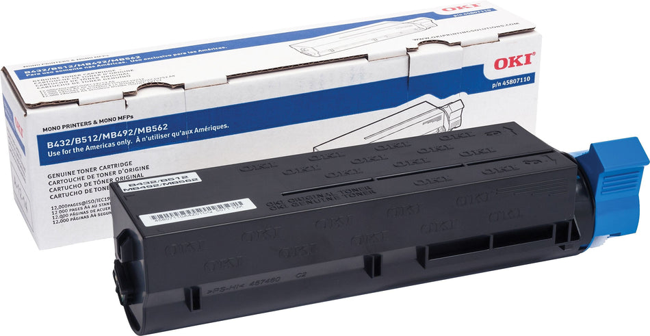 OKI 45807110 Black Extra High Yield Toner Cartridge