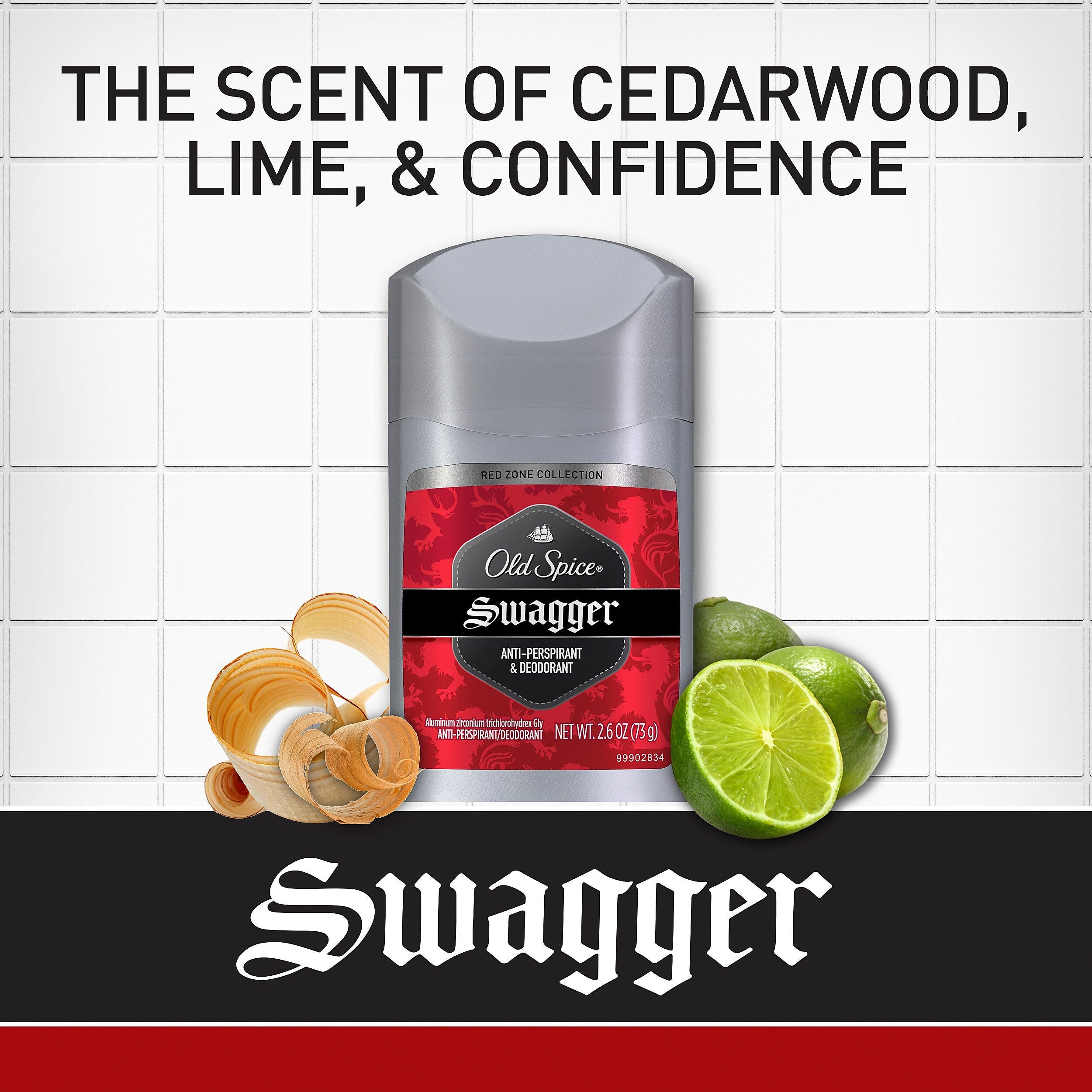 Old Spice Red Collection Swagger Antiperspirant and Deodorant for Men, .5 oz., 24/Carton
