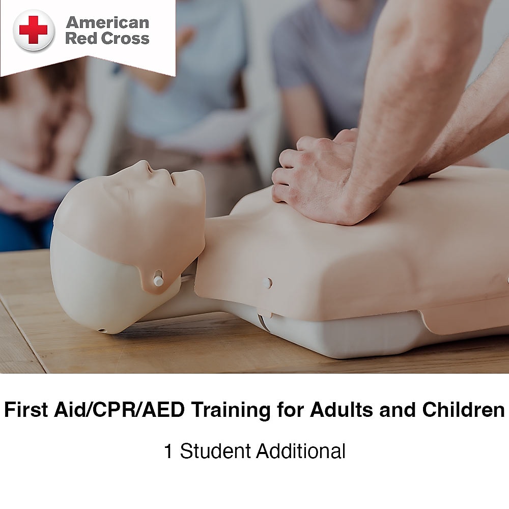 On-Site First Aid, CPR & AED Training for Adults & Children, 1 Additional Student