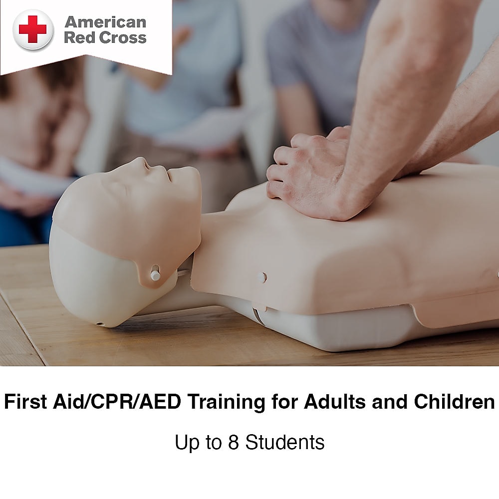 On-Site First Aid, CPR & AED Training for Adults & Children, 8 Person Minimum