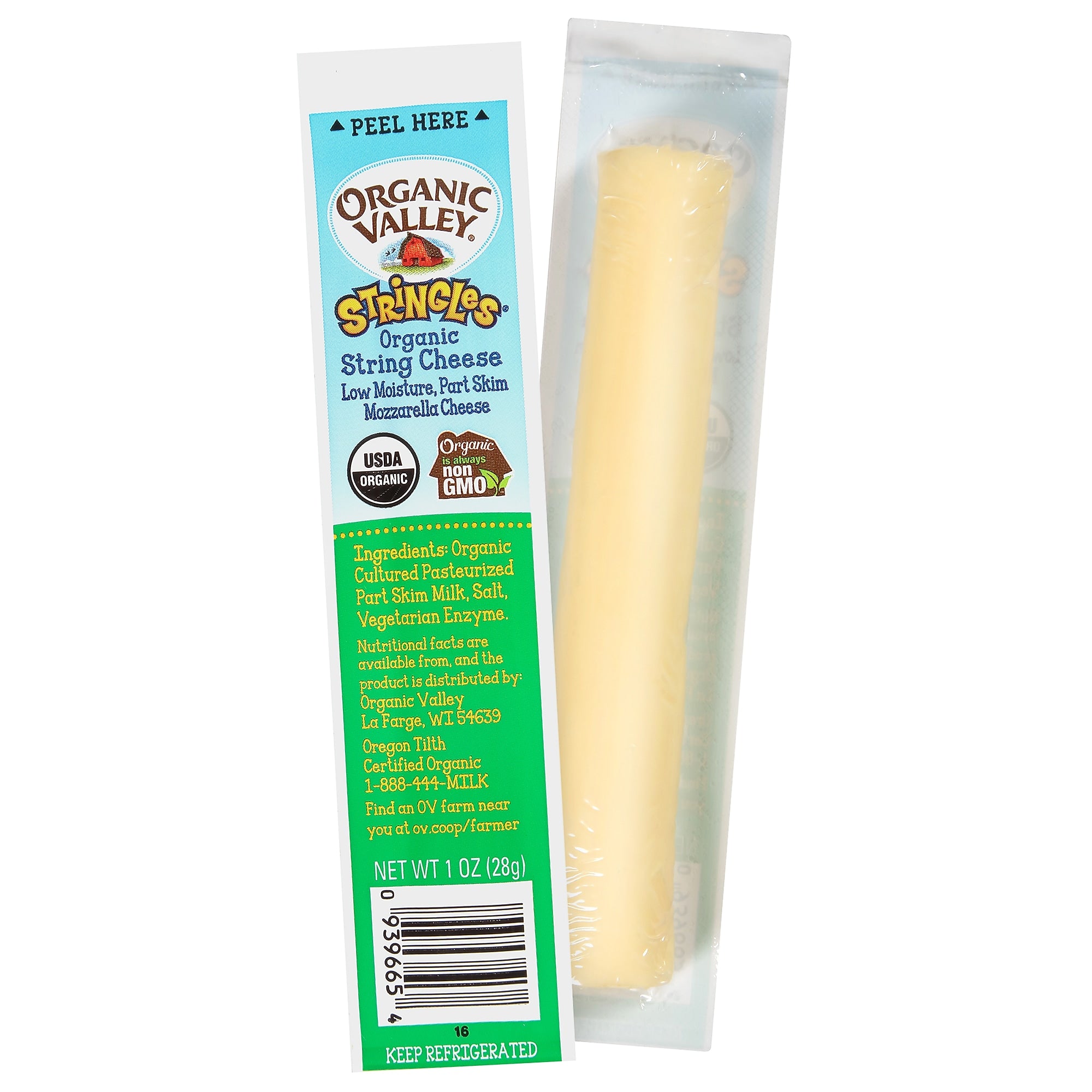 Organic Valley Mozzarella String Cheese, 24/Each
