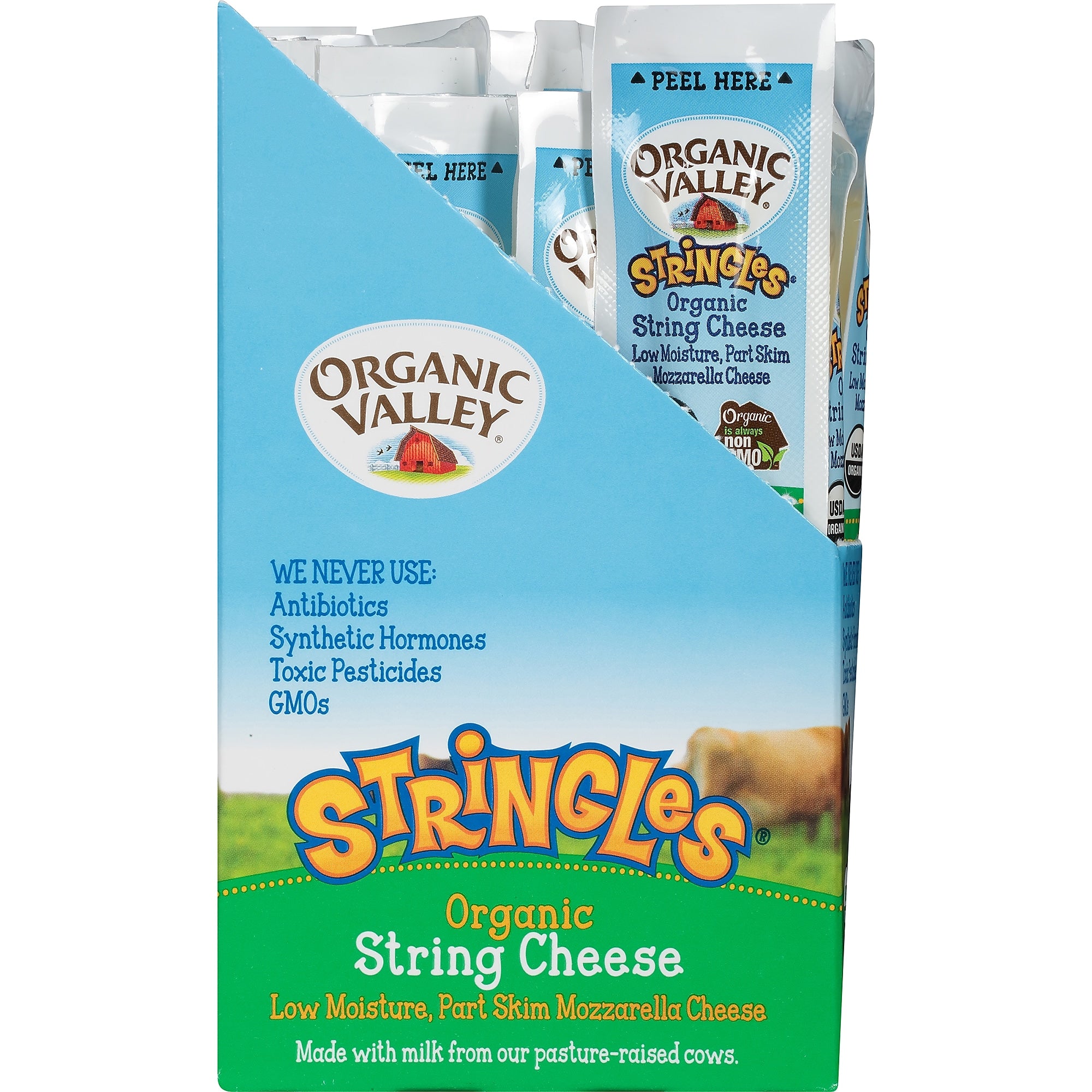Organic Valley Mozzarella String Cheese, 24/Each
