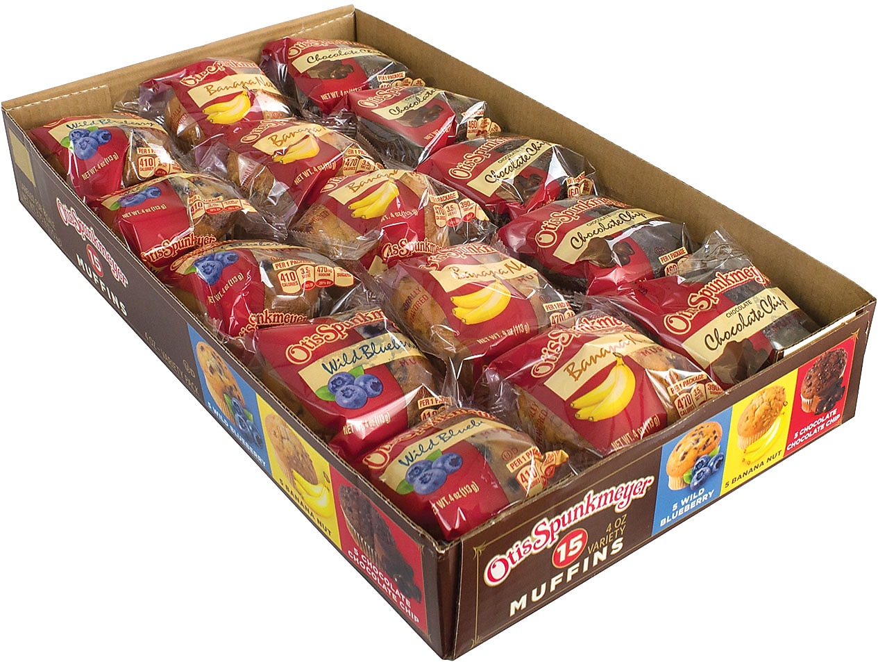 Otis Spunkmeyer Variety Muffins, 4 oz., 15/Pack