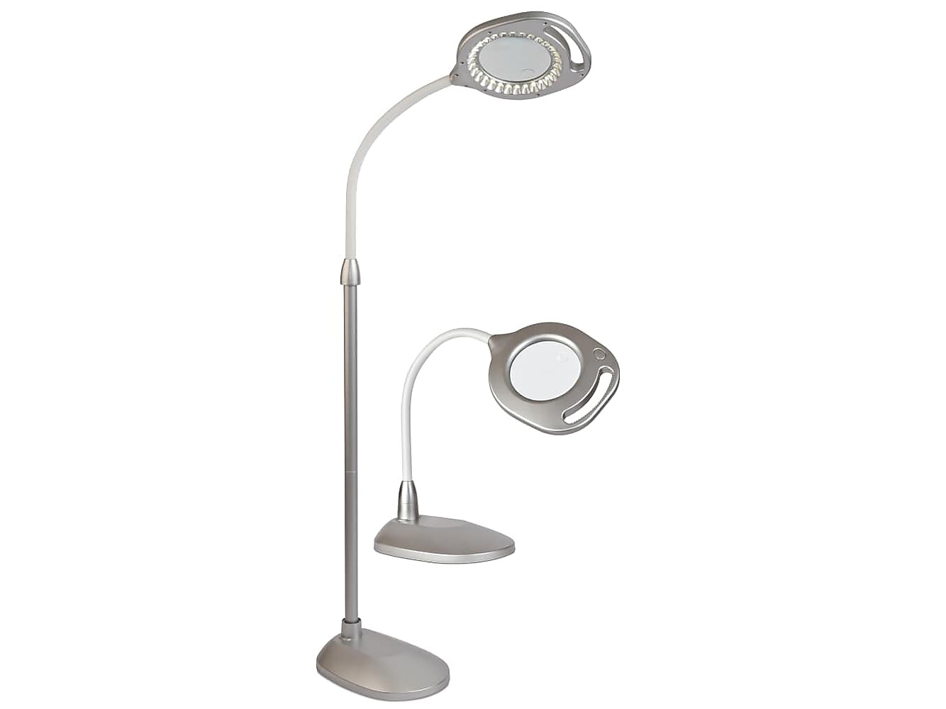 OttLite LED 1.75x 2-in-1 Magnifier Floor and Table Lamp