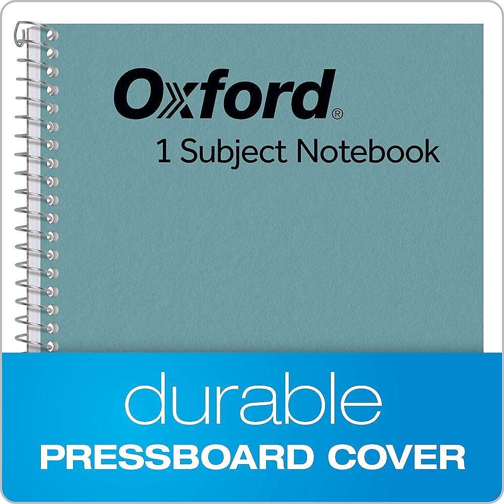 Oxford 1-Subject Notebooks, 6" x 9.5", College Ruled, 80 Sheets, Blue