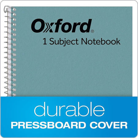 Oxford 1-Subject Notebooks, 6" x 9.5", College Ruled, 80 Sheets, Blue