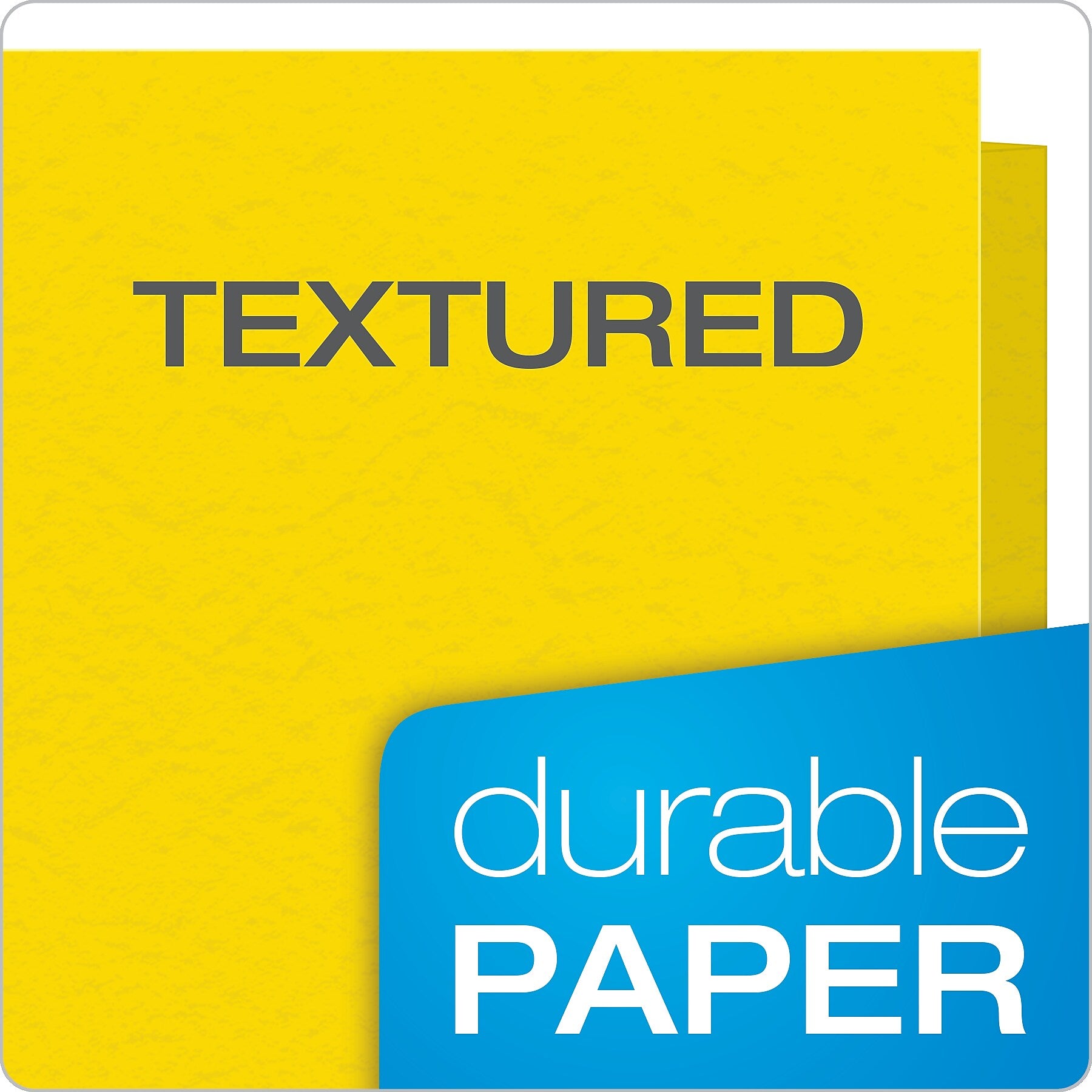 Oxford 2-Pocket Fastener Folders, Yellow, 25/Box