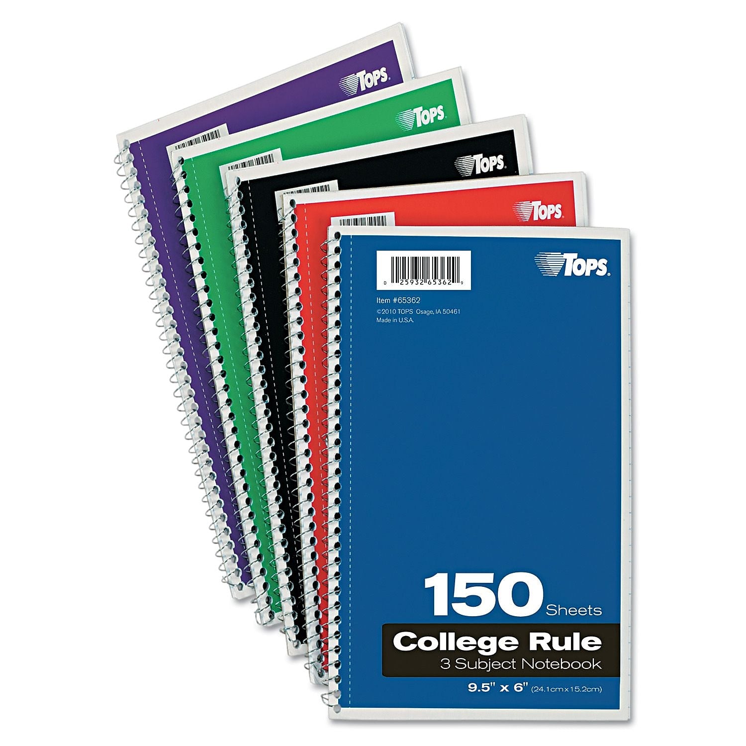 Oxford 3-Subject Notebook, 6