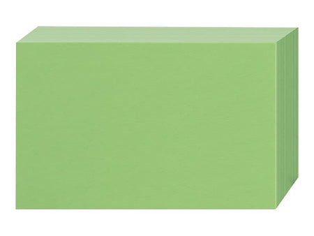 Oxford 3" x 5" Index Cards, Blank, Green, 100/Pack